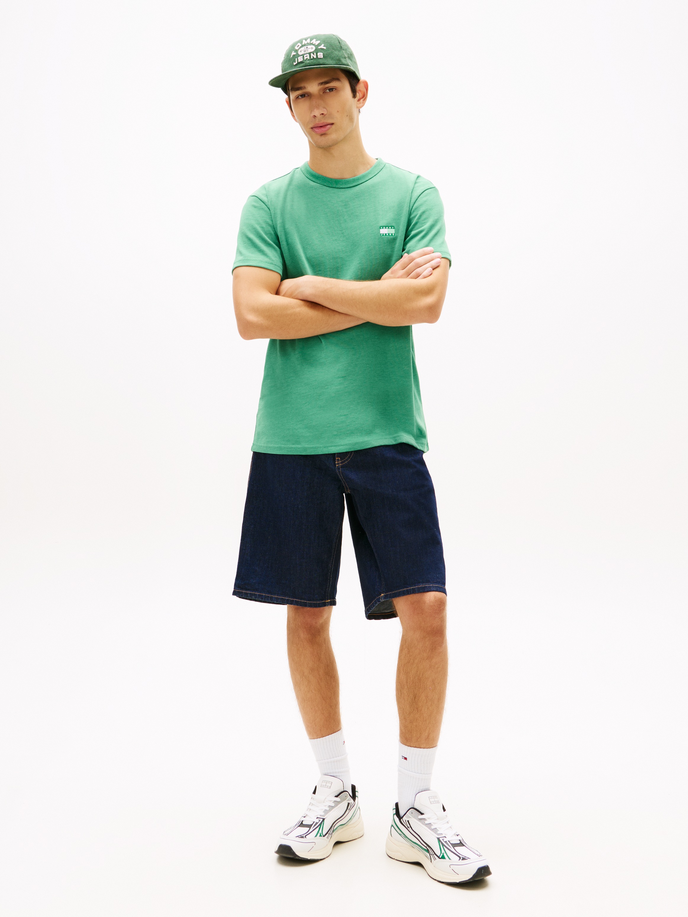 Tommy Jeans T-Shirt "TJM REG BADGE" Rundhals, Jersey, meliert, regular fit günstig online kaufen