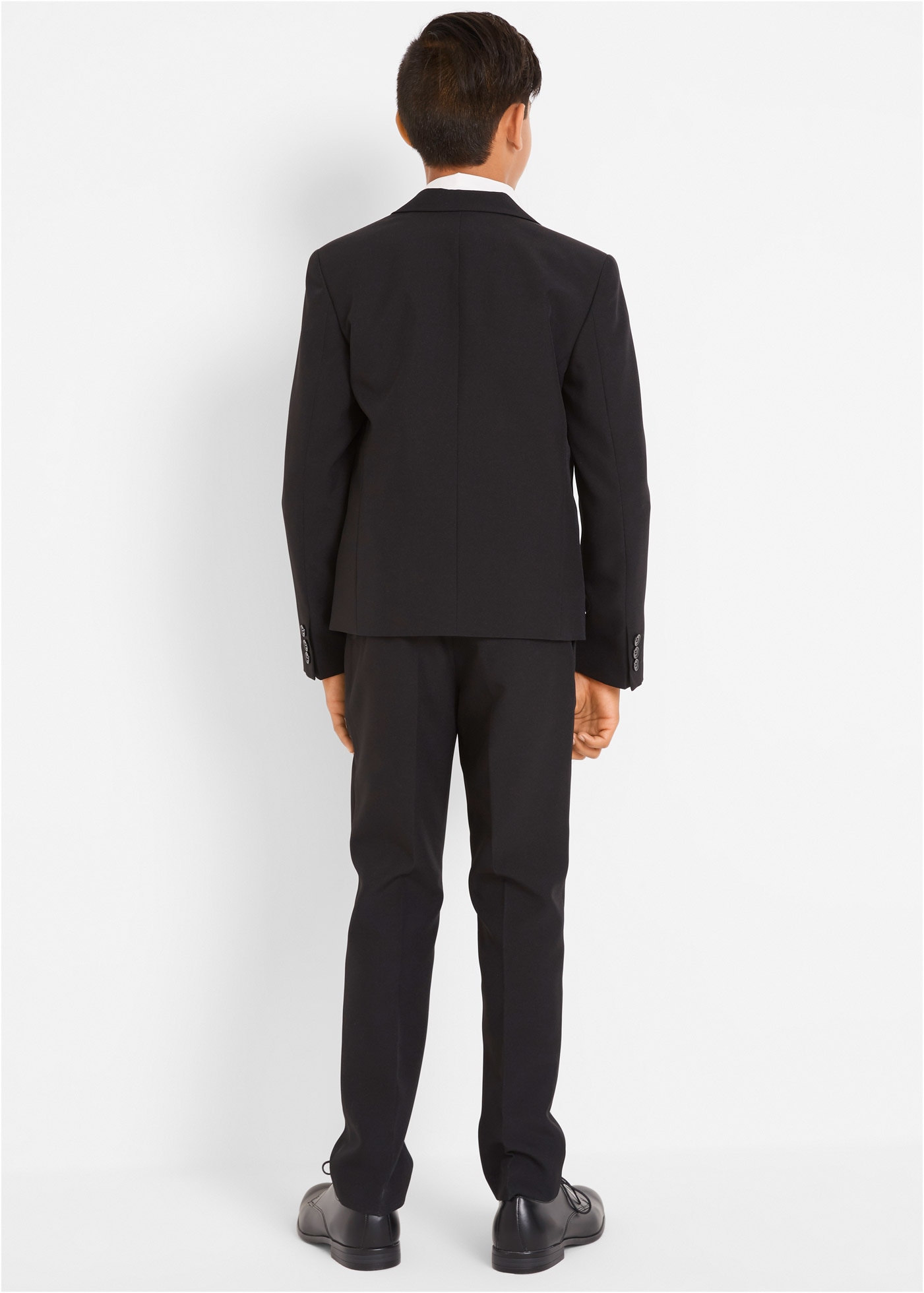 bonprix Anzug Set, 4 tlg. normal bestehend aus Hose mit verstellbarem Bund, Hemd, Sakko und Krawatte
