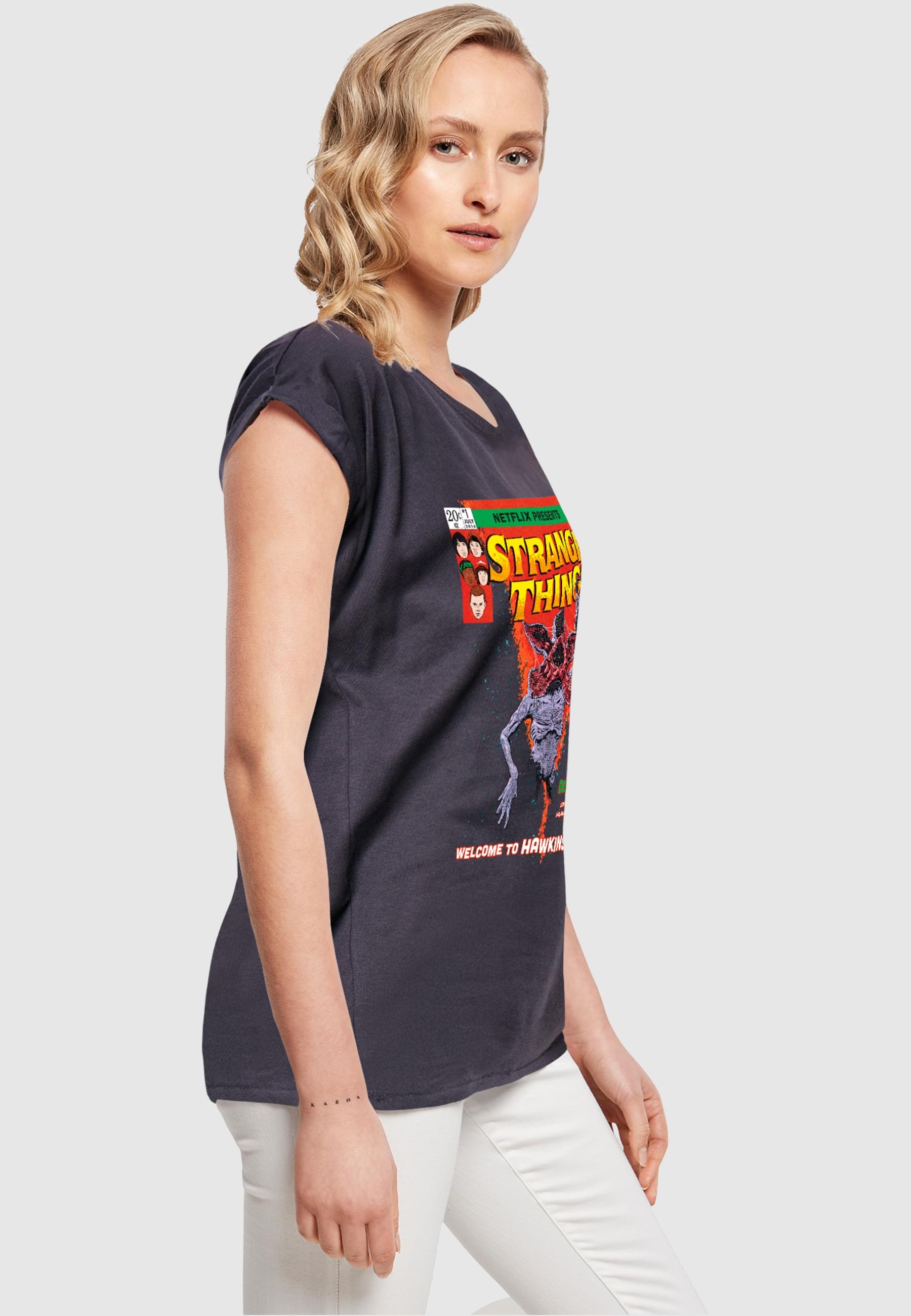 ABSOLUTE CULT T-Shirt »ABSOLUTE CULT Damen Ladies Stranger Things - Comic Cover T-Shirt«, (1 tlg.)