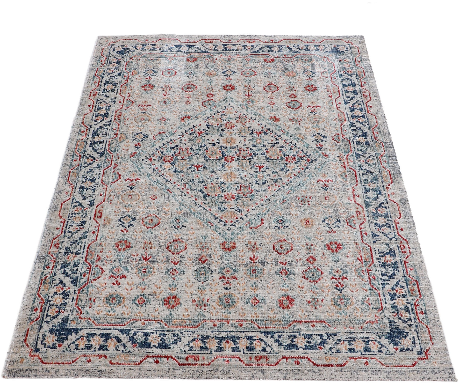 carpetfine Teppich "Noah 3" rechteckig 3 mm Höhe Orient Vintage Look, Wohnz günstig online kaufen
