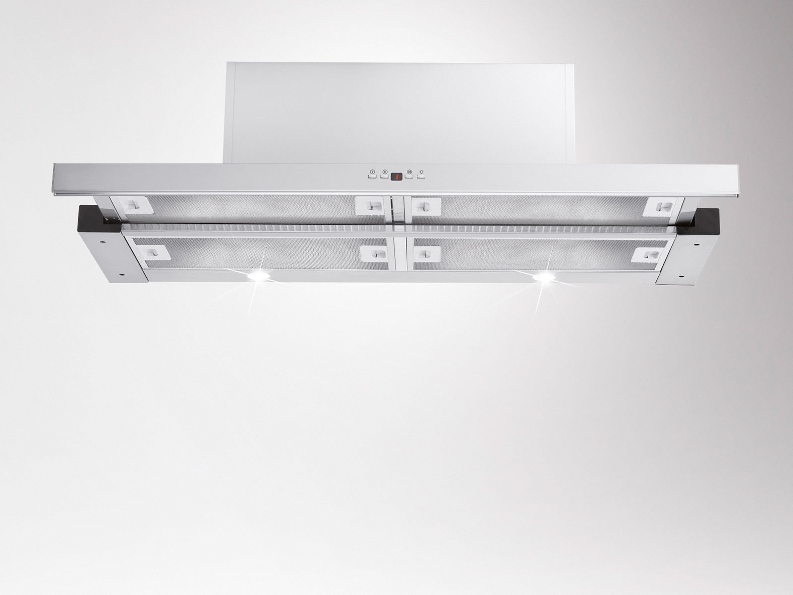 Amica Flachschirmhaube »FH 694 621 E« Flexibel & kompakt: helles Licht, simple Steuerung, Display