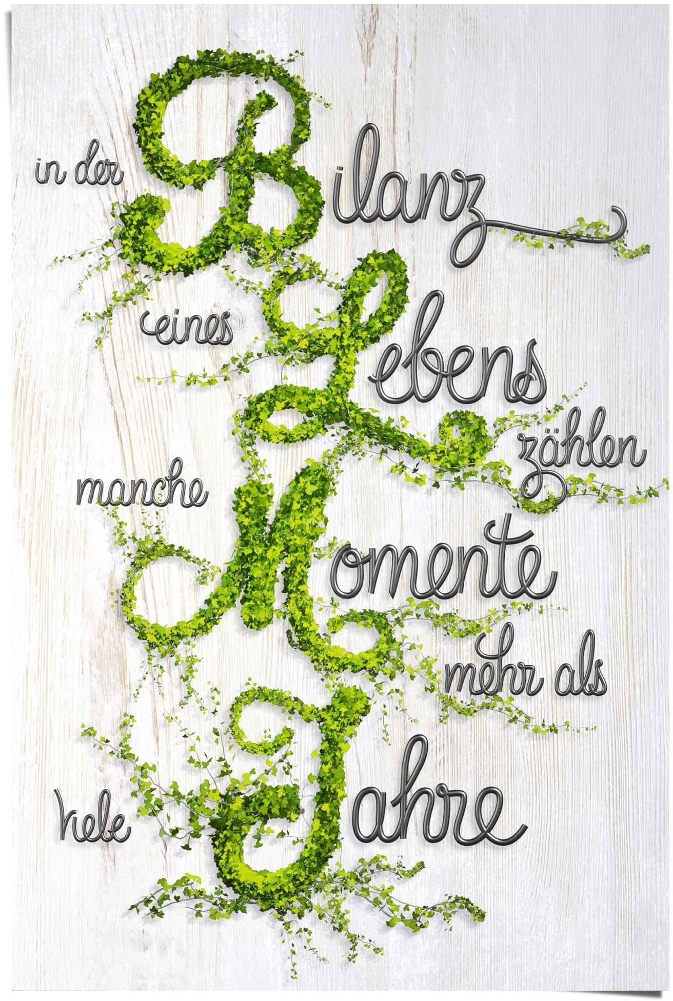Reinders "Bilanz des Lebens Spruch" 1 tlg. günstig online kaufen