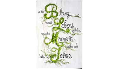 Poster »Bilanz des Lebens Spruch«, (1 St.)