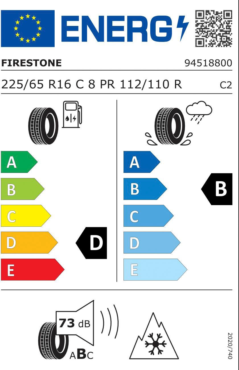 BAUR »VANHAWKWINTER (1 | St.) Winterreifen auf Rechnung Firestone 2«,