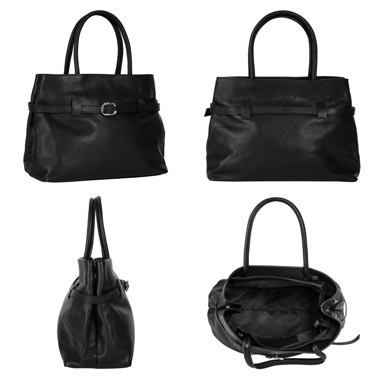Cluty Henkeltasche, echt Leder, Made in Italy günstig online kaufen
