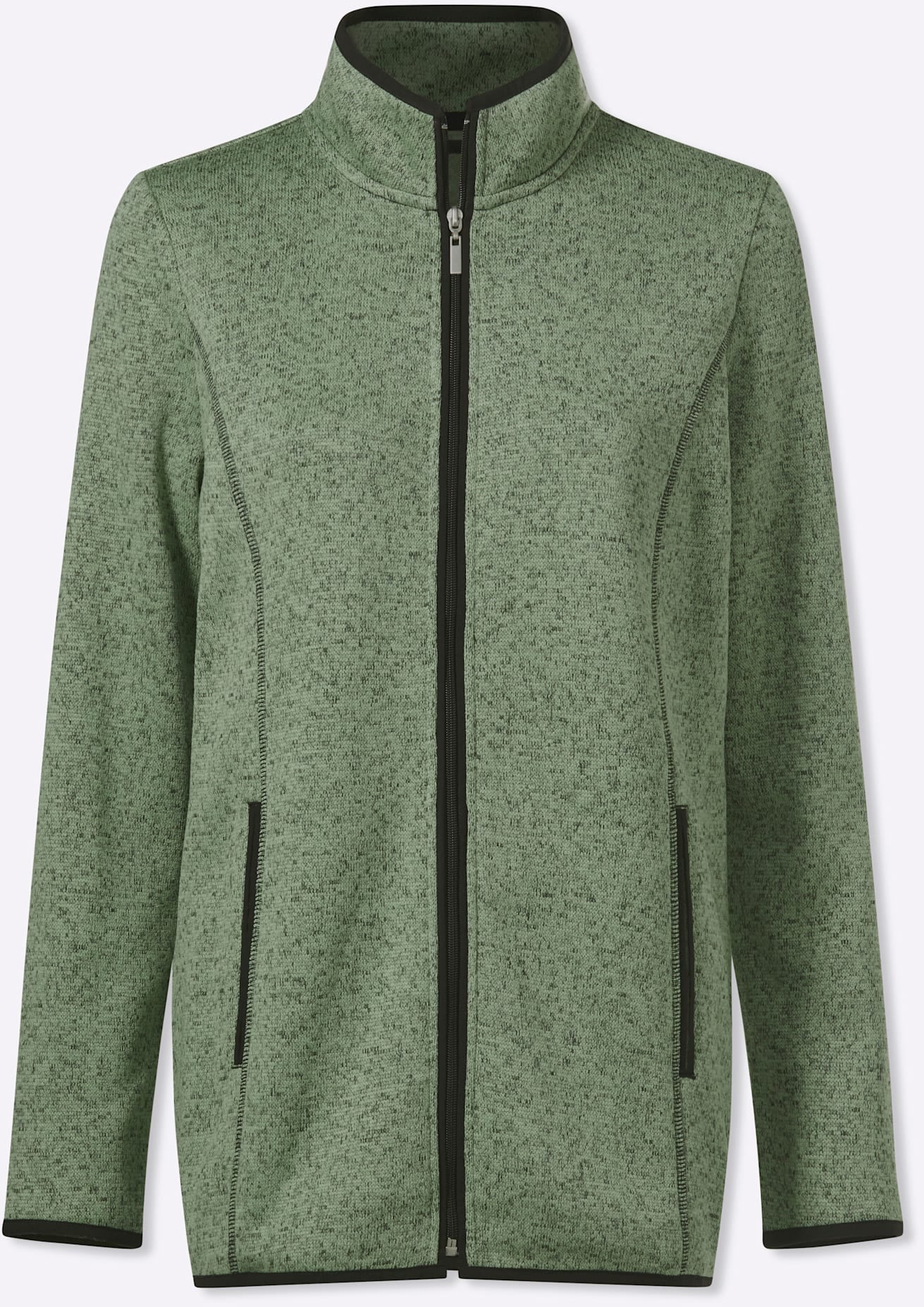 Classic Basics Strickfleecejacke ohne Kapuze