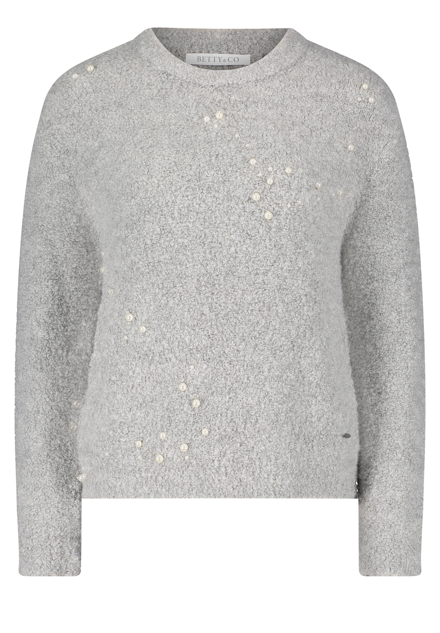 Betty&Co Strickpullover »Betty & Co Strickpullover mit Perlen«, (1 tlg.), Perlen