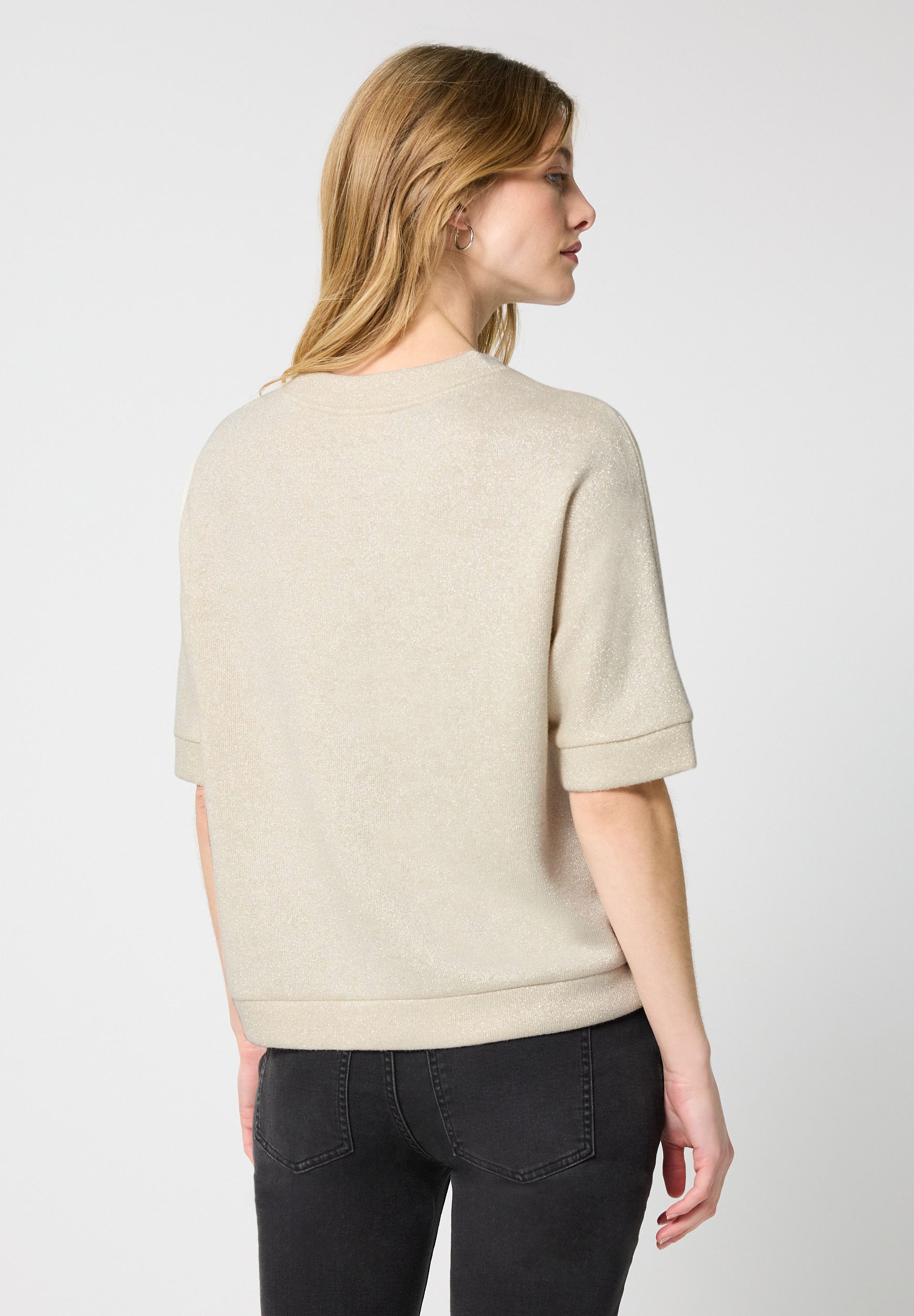 STREET ONE STUDIO T-Shirt im Glitzer-Look