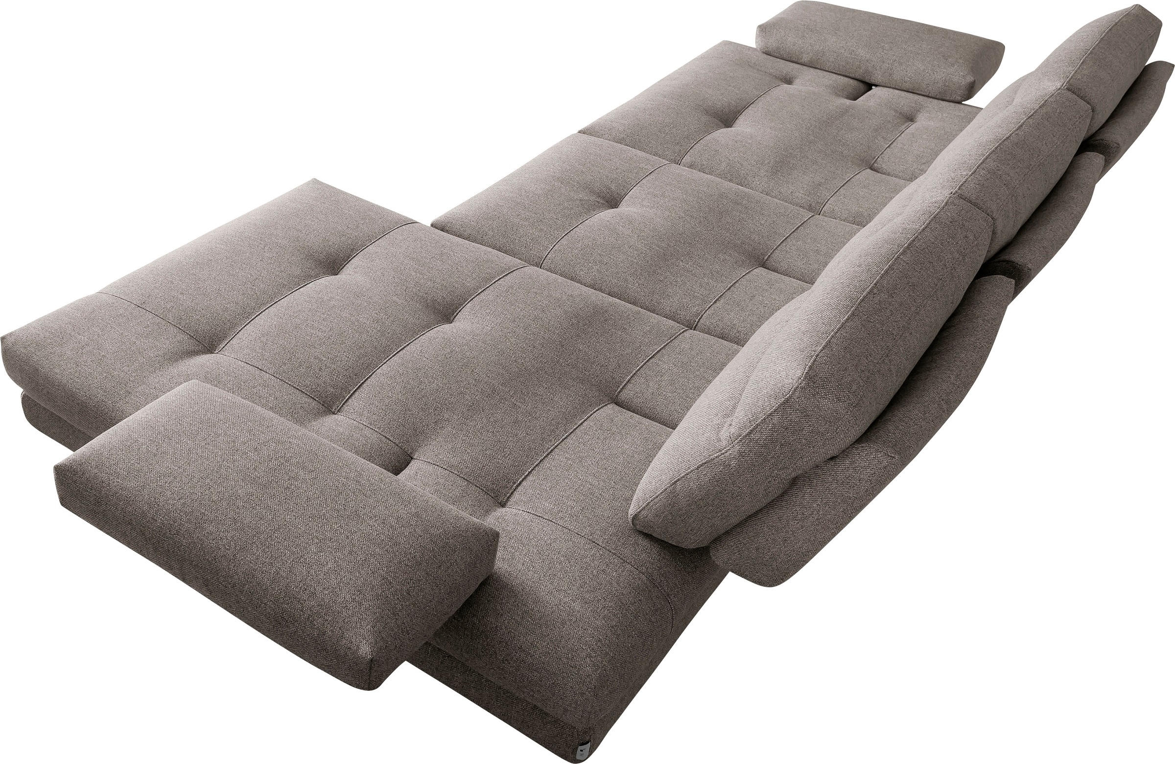 CALIA ITALIA Ecksofa »Toby Wing, L-Form, Designsofa mit sensationellem Sitzkomfort«, inklusive Sitztiefenverstellung, Füße in chrom glänzend