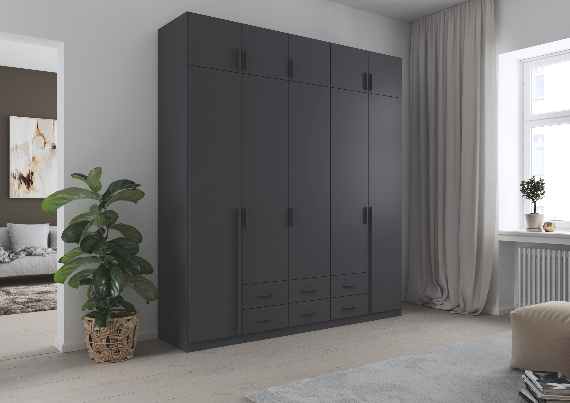 Thumbnail - rauch Kleiderschrank "Schrank Garderobe Wäscheschrank GAMMA in 4 Breiten 91-226 cm" 3 verschiedene Ausstattungen BASIC/C...