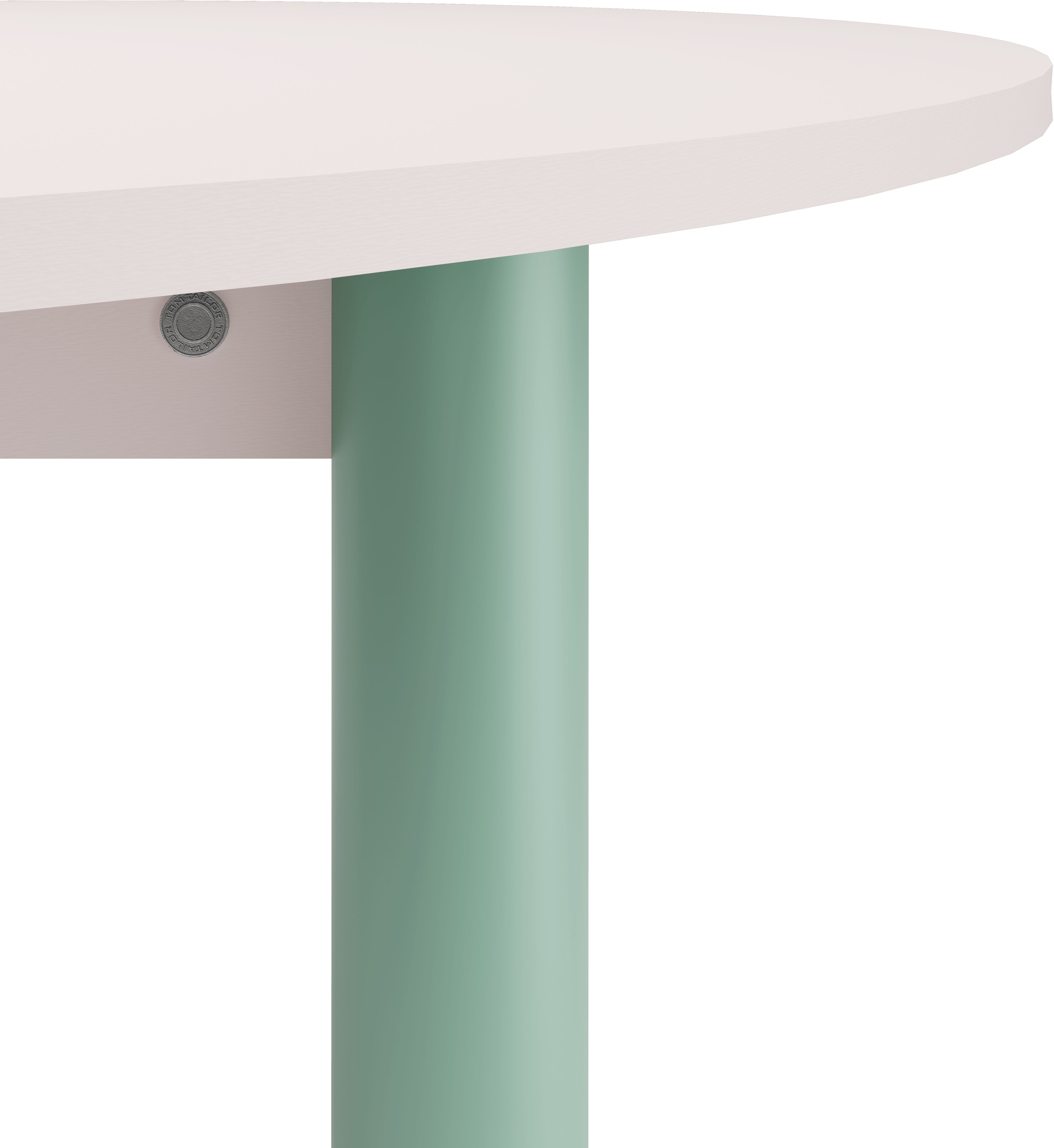 Esstisch TOM TAILOR HOME "COLOR TABLE", beige (light taupe 07, sage 03, light taupe 07), B:120cm H:76cm T:120cm, Tische, Esstisch, Esstisch, 4-Fuß, 3 Größen, 3 Dekorfarben, 4 Fußfarben, ABS-Kante 2