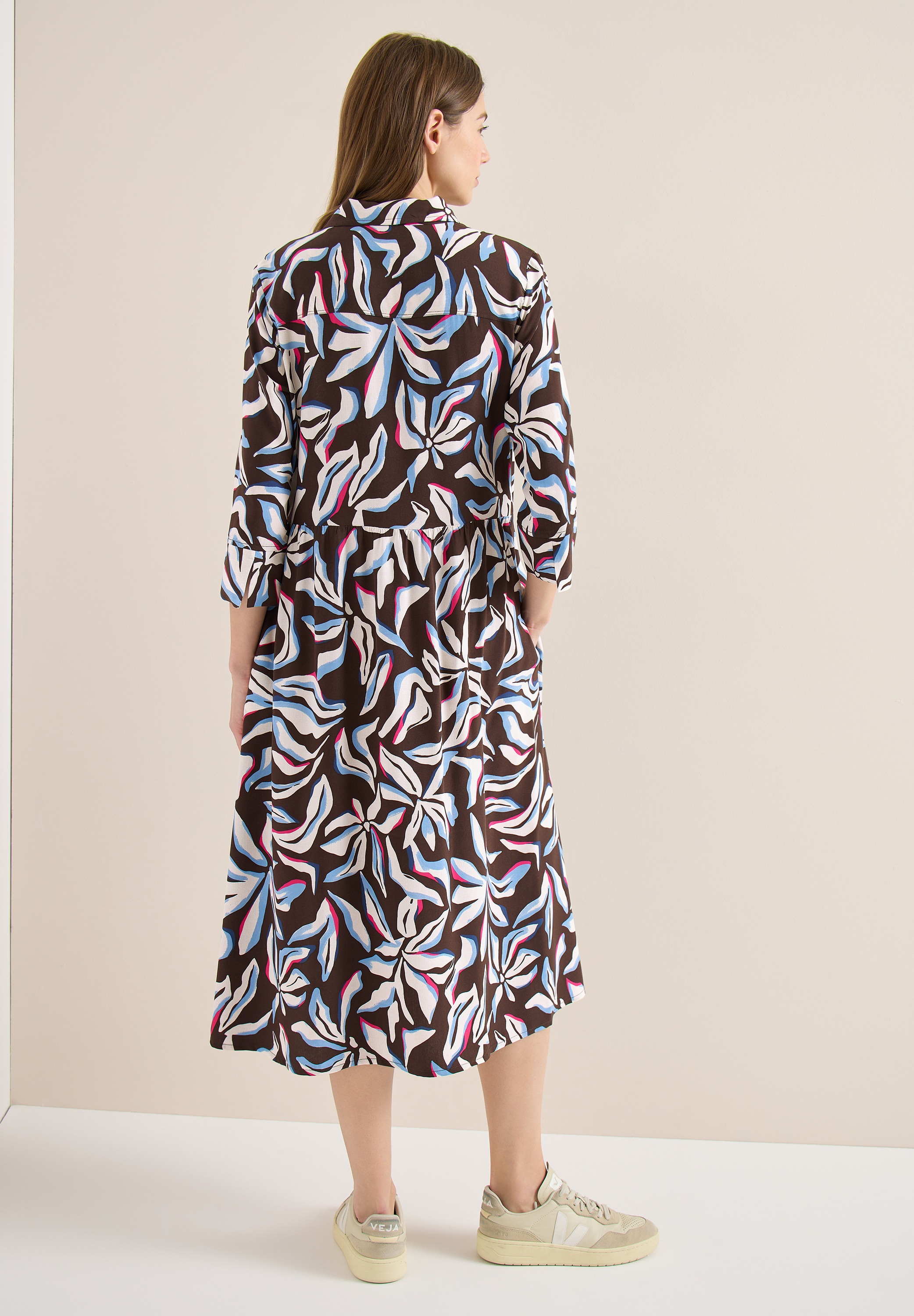 Cecil Blusenkleid Eingrifftaschen aus Viskose