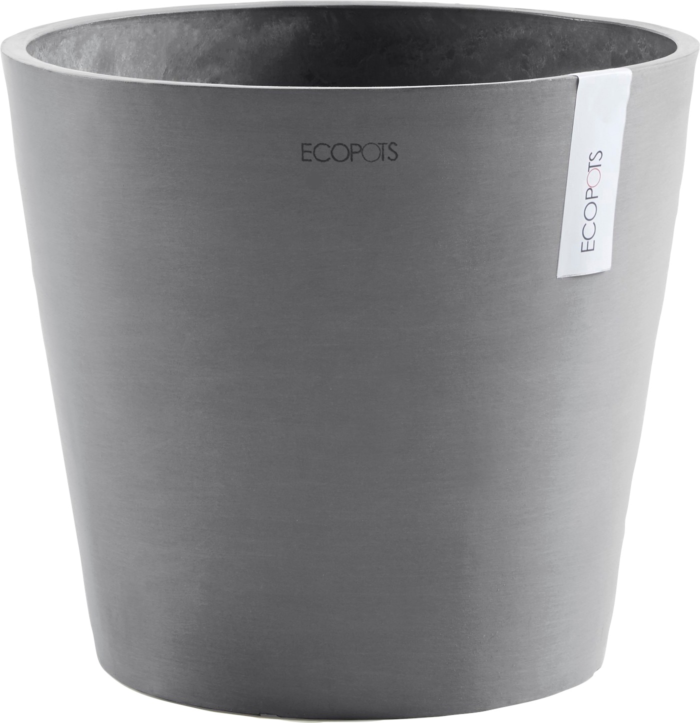 ECOPOTS Blumentopf "AMSTERDAM Grey", BxTxH: 30x30x26 cm, mit Wasserreservoir