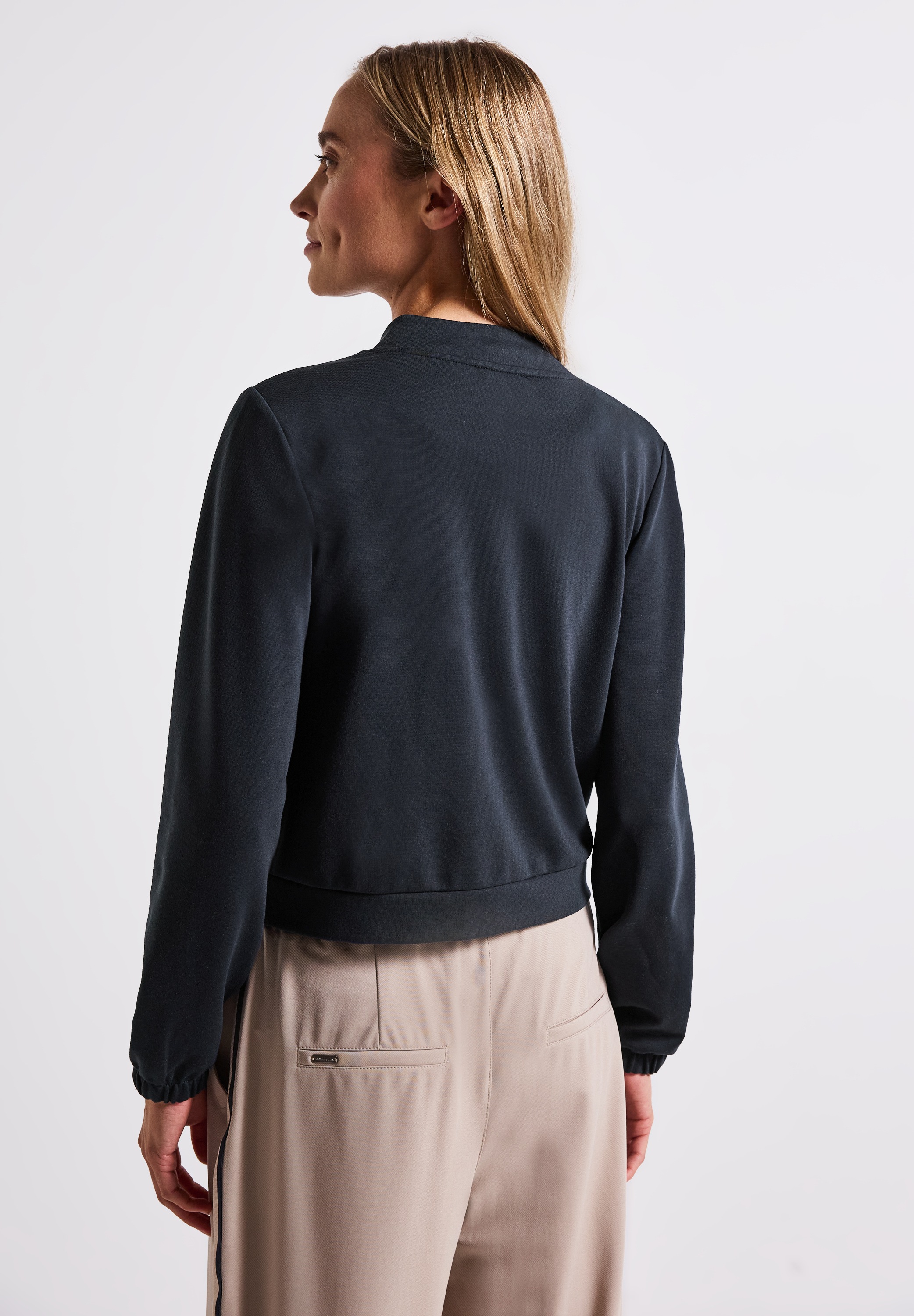 STREET ONE Cardigan, aus elastischem Materialmix