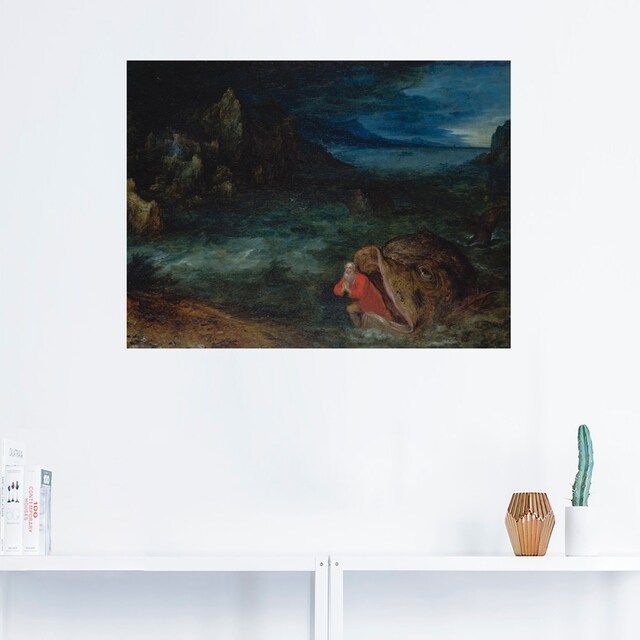 Artland Wandbild »Jona entsteigt dem Walfisch«, Religion, (1 St.), als  Leinwandbild, Wandaufkleber oder Poster in versch. Größen bestellen | BAUR