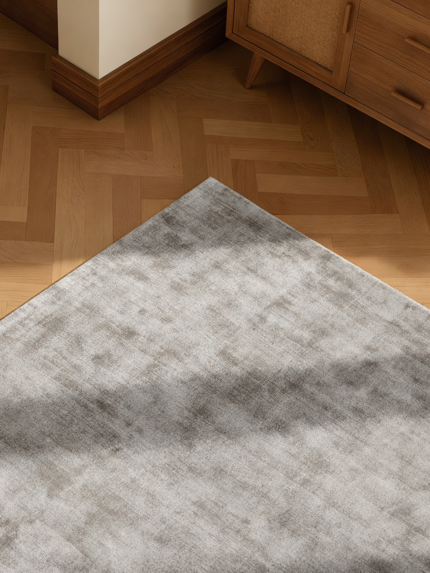 vikosa Teppich »Jane« rechteckig 10 mm Höhe Dezenter Glanz, Weich, Seidenoptik, Viskose, Wohnzimmer, Schlafzimmer