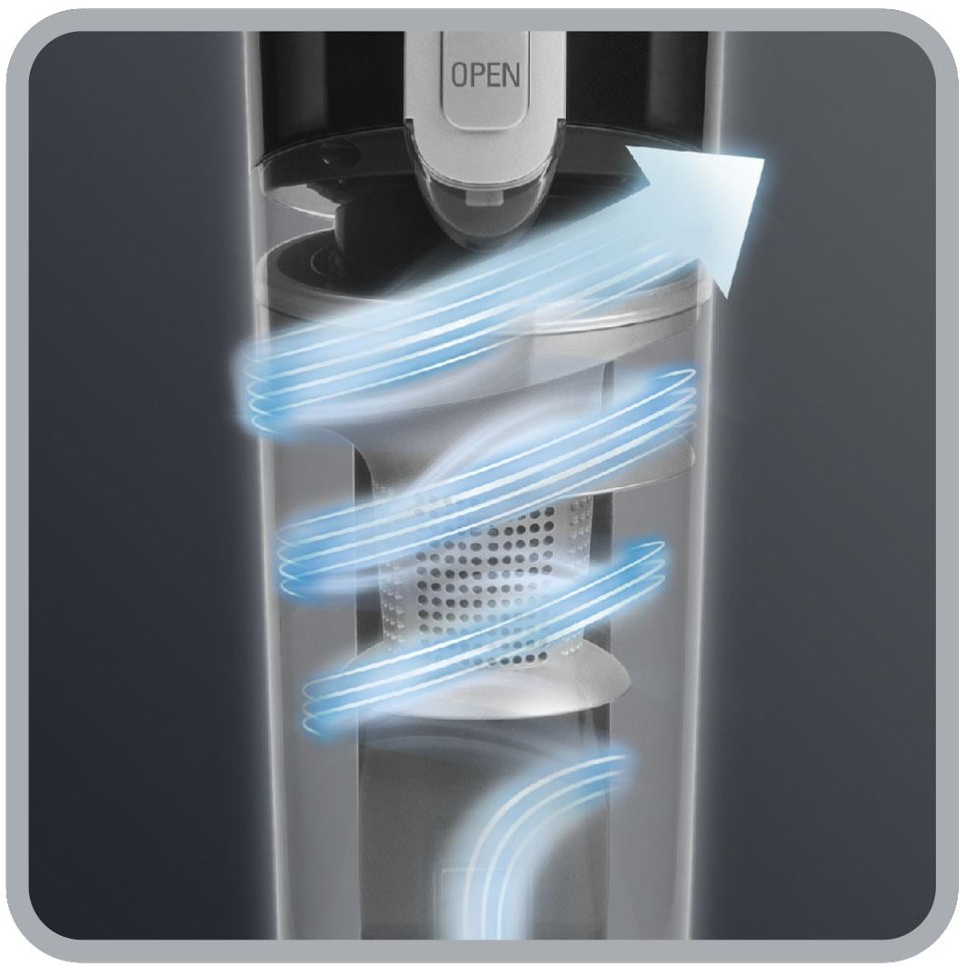 Rowenta Akku-Stielstaubsauger »Air Force Light, kabellos, LED- Beleuchtung, 30 Min, Betriebsdauer,«, 2,3 kg, beutellos, 14,4 Volt, leichtes und kompaktes Design, RH6545