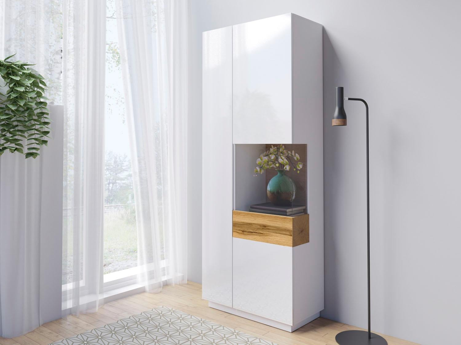 Vitrine »SILKE«, Höhe 207 cm mit Glaseinsatz online kaufen | BAUR