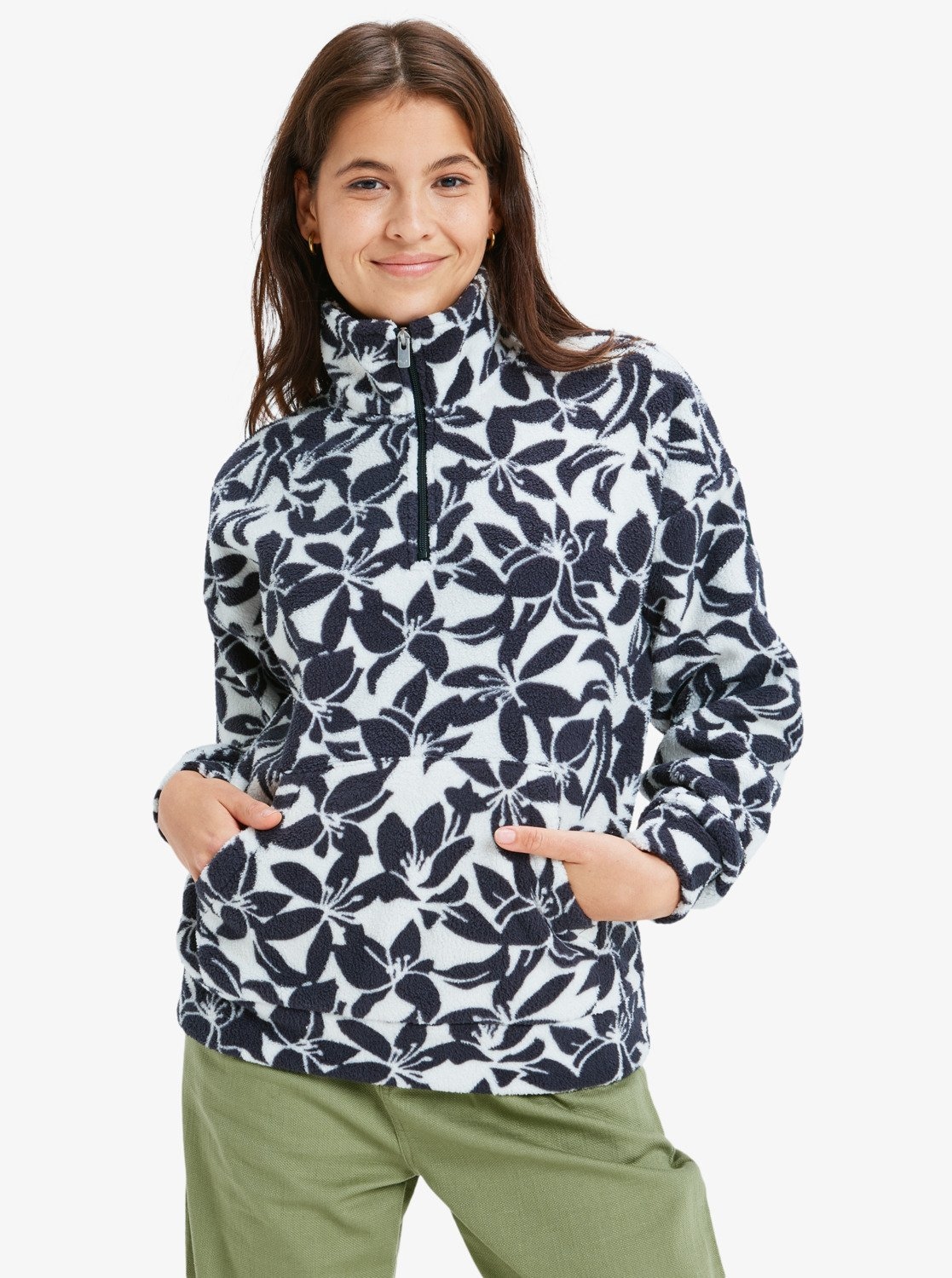 Roxy Strickfleece-Pullover "LIVE OUT LOUD" 1 Stk. günstig online kaufen