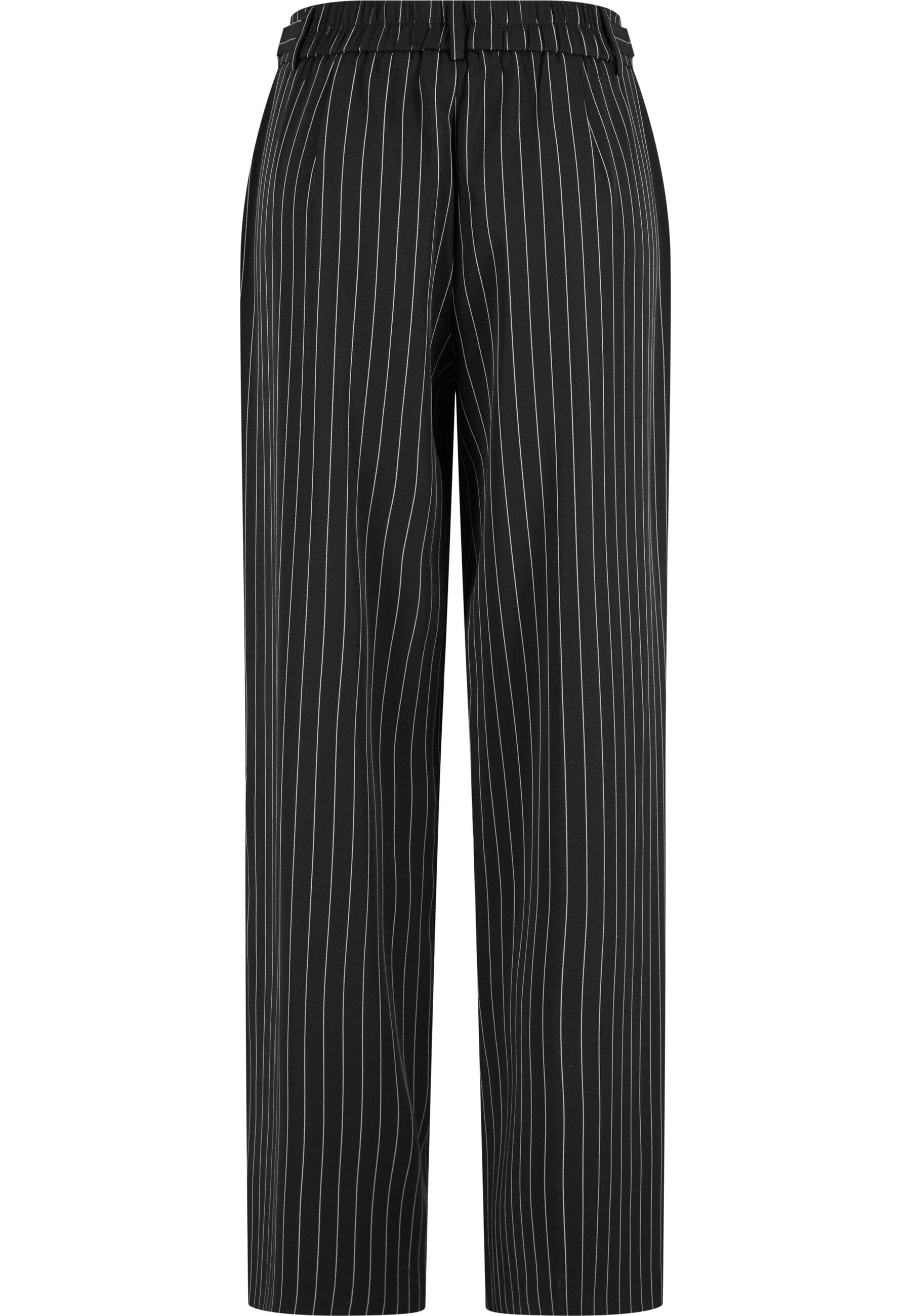 URBAN CLASSICS Stoffhose "Urban Classics Ladies Pinstripe Wide Leg Trousers günstig online kaufen