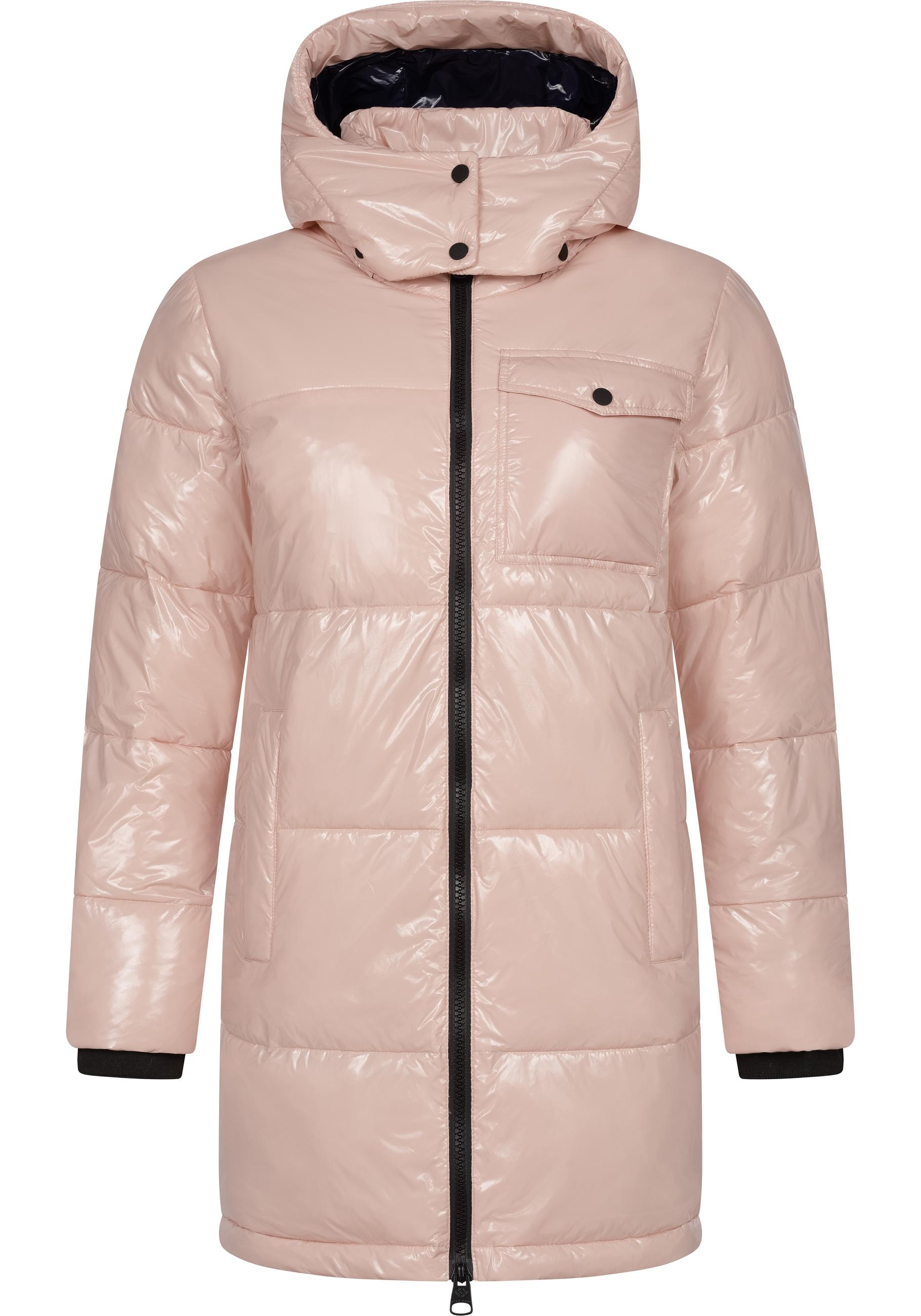 Ragwear Wintermantel »Roobie Long«, super stylischer, gänzender Damen Steppmantel