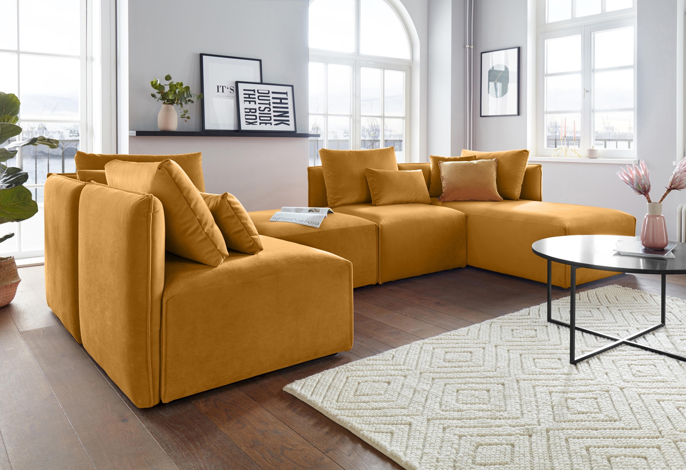 Thumbnail - OTTO home Ottomane "Nöre" Modul - zum Zusammenstellen; in vielen Bezugsqualitäten und Farben