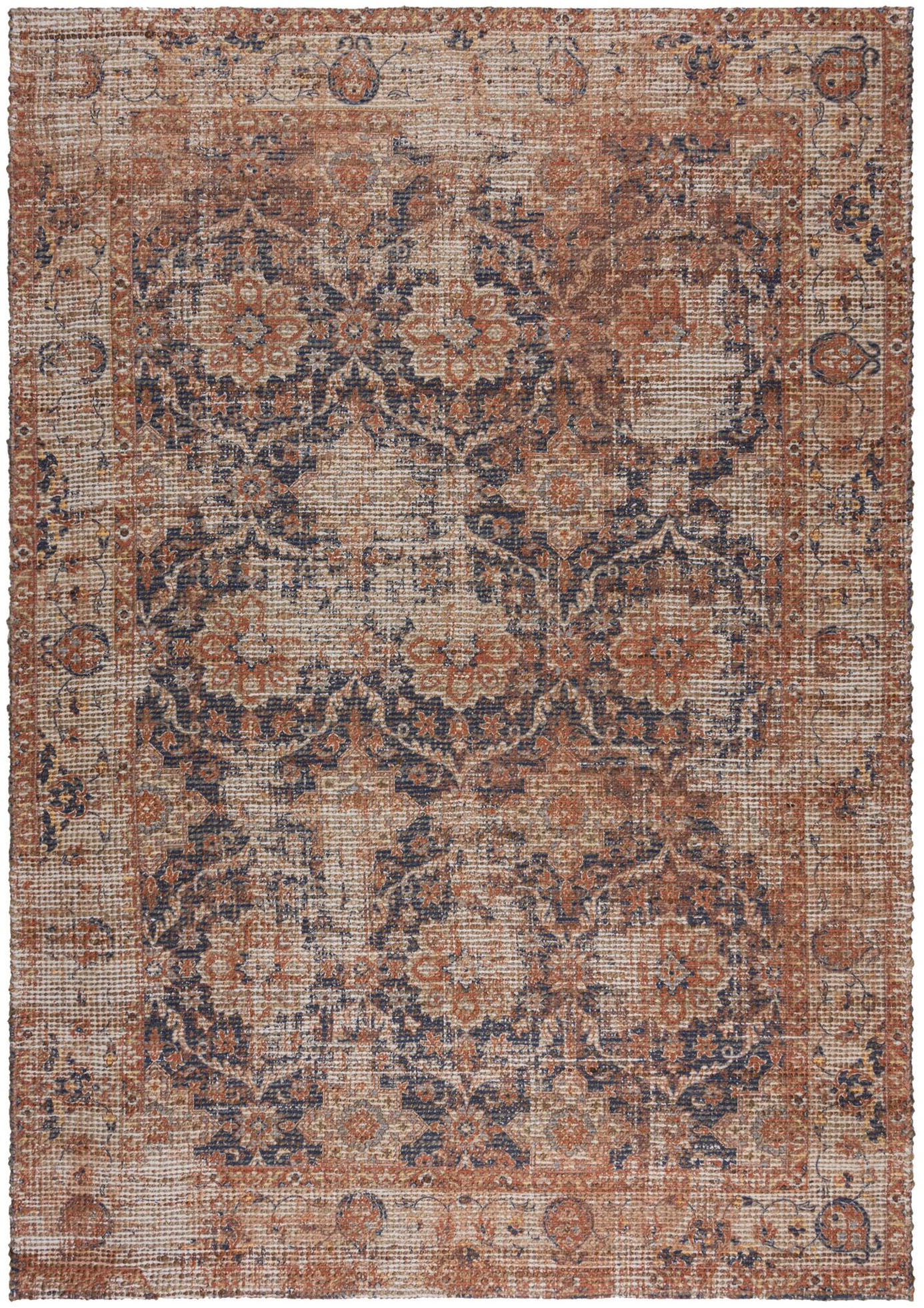FLAIR RUGS Teppich "Miley Jute im Vintage-Design" rechteckig 8 mm Höhe Jute günstig online kaufen