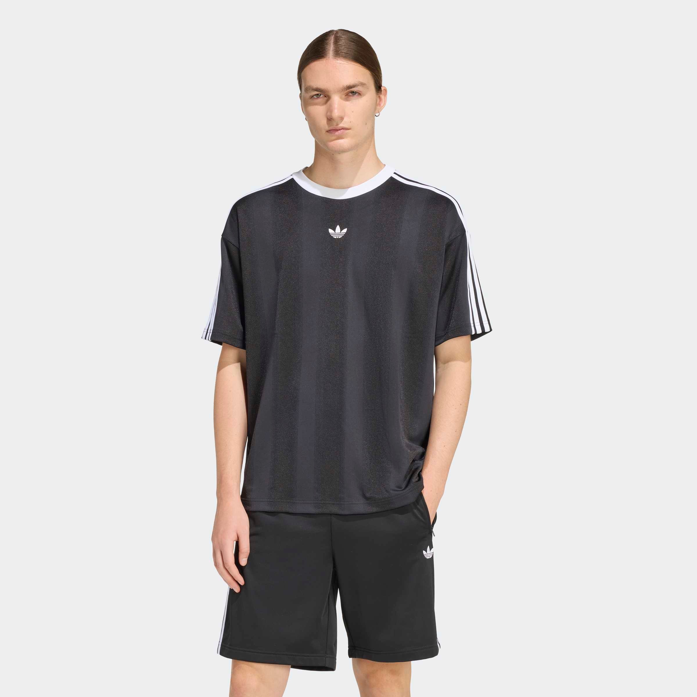 adidas Originals T-Shirt "JACQUARD JERSEY" lockere Passform, Rundhalsausschnitt, mit klassischem Trefoil Logo