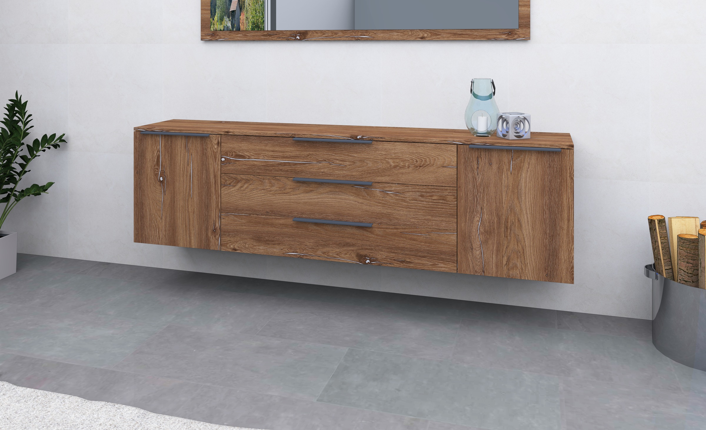 borchardt Möbel Sideboard "Tom, Kommode Breite 200cm, hängend oder stehend günstig online kaufen