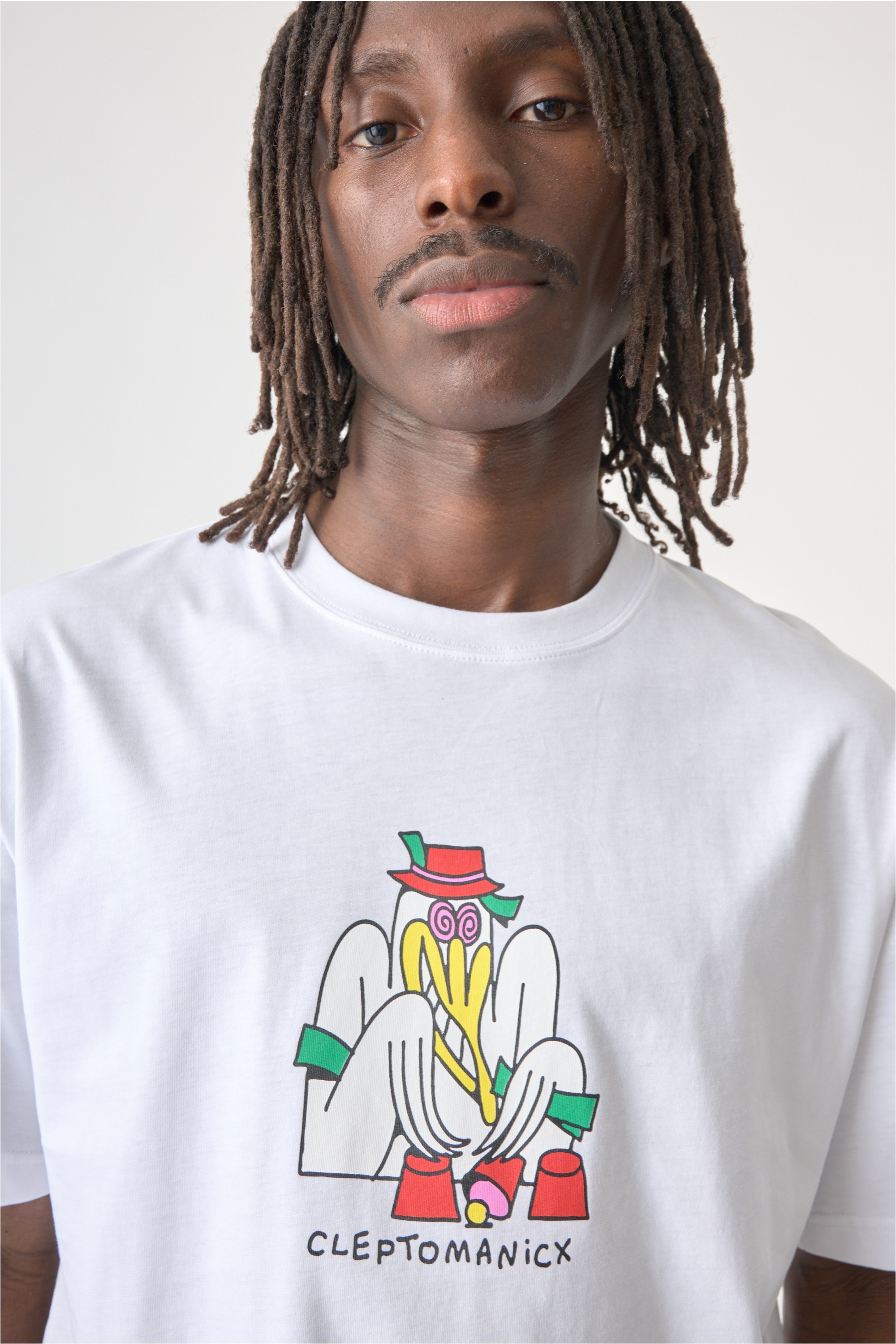 Cleptomanicx T-Shirt mit großem Frontprint