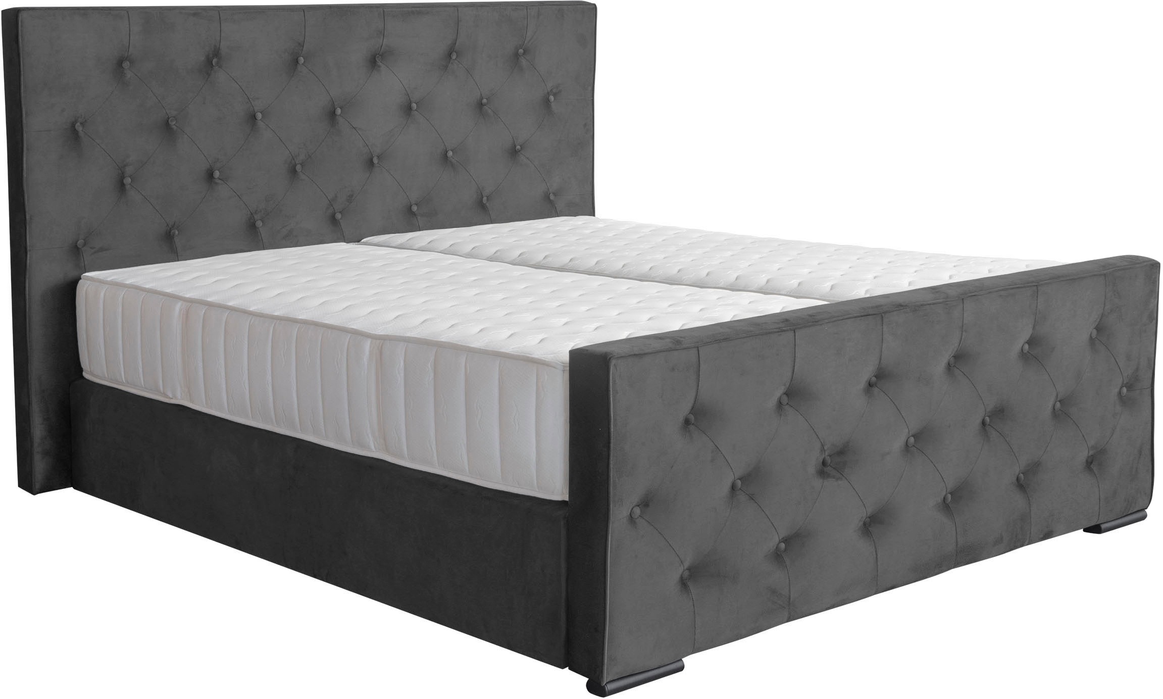 COLLECTION AB Boxspringbett »Florence erhältlich in der Breite 180cm«, inkl. Bettkasten und King-Matratzen (28cm) in H3