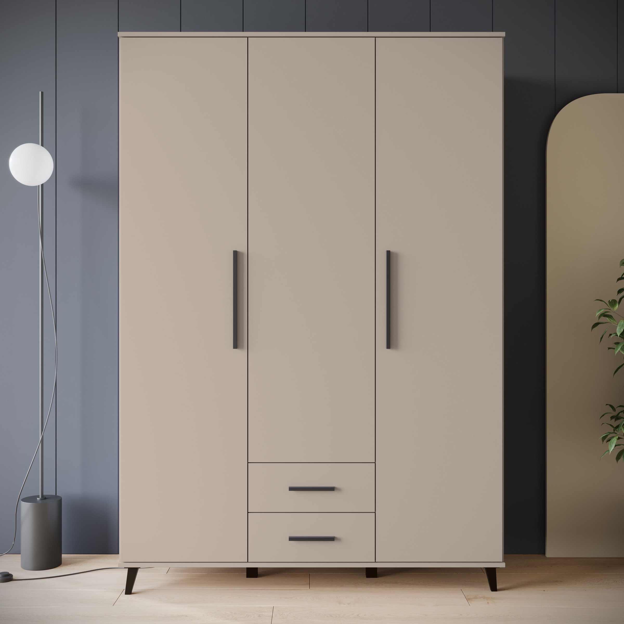 INOSIGN Kleiderschrank "Lagos, Garderobe", (1 St.), Moderner Drehtürenschra günstig online kaufen