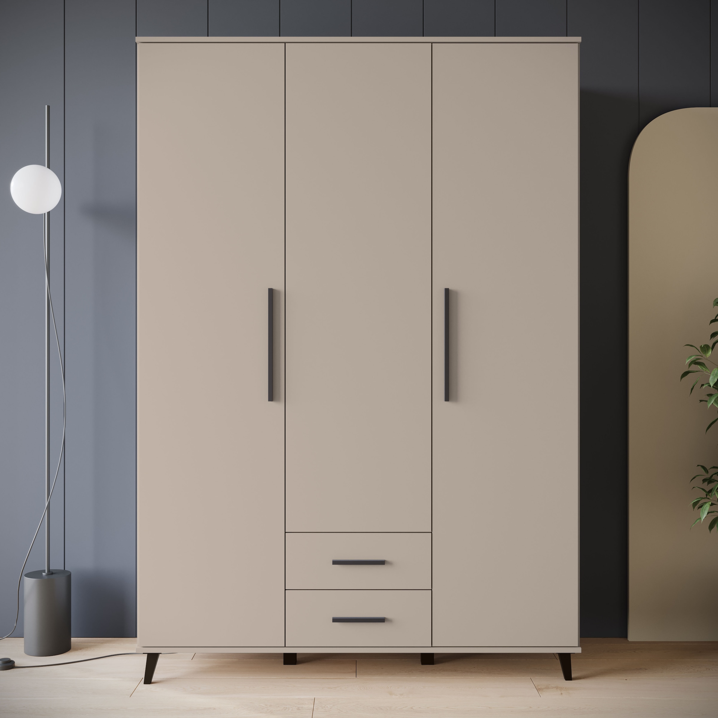 INOSIGN Kleiderschrank "Lagos, Garderobe", (Packung, 1 St.), Moderner Dreht günstig online kaufen
