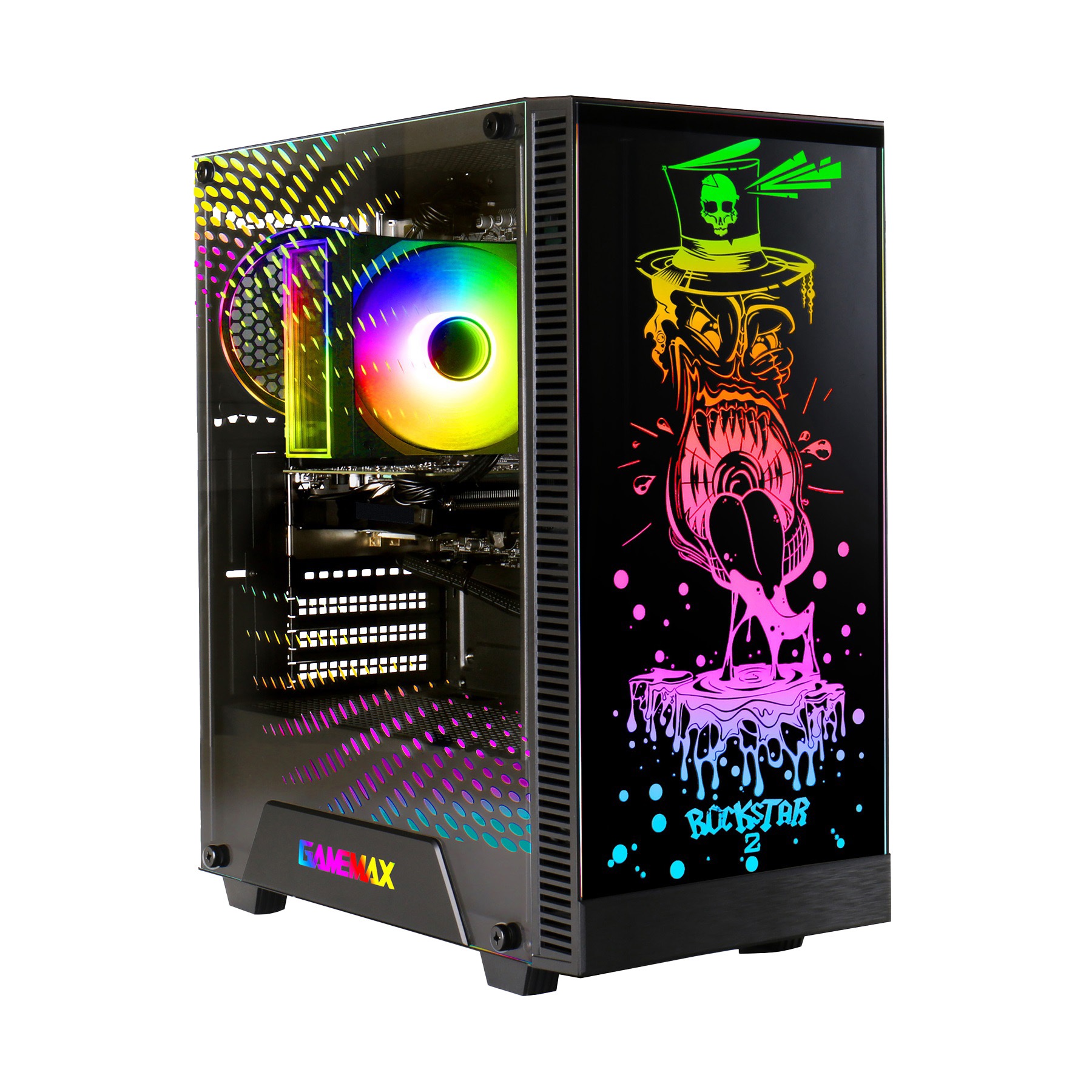 GAMEMAX Gaming-PC »Rockstar 8006 AMD Ryzen 5 7500F 16GB DDR5 1TB SSD RX 9070« Windows 11, DDR5 RAM
