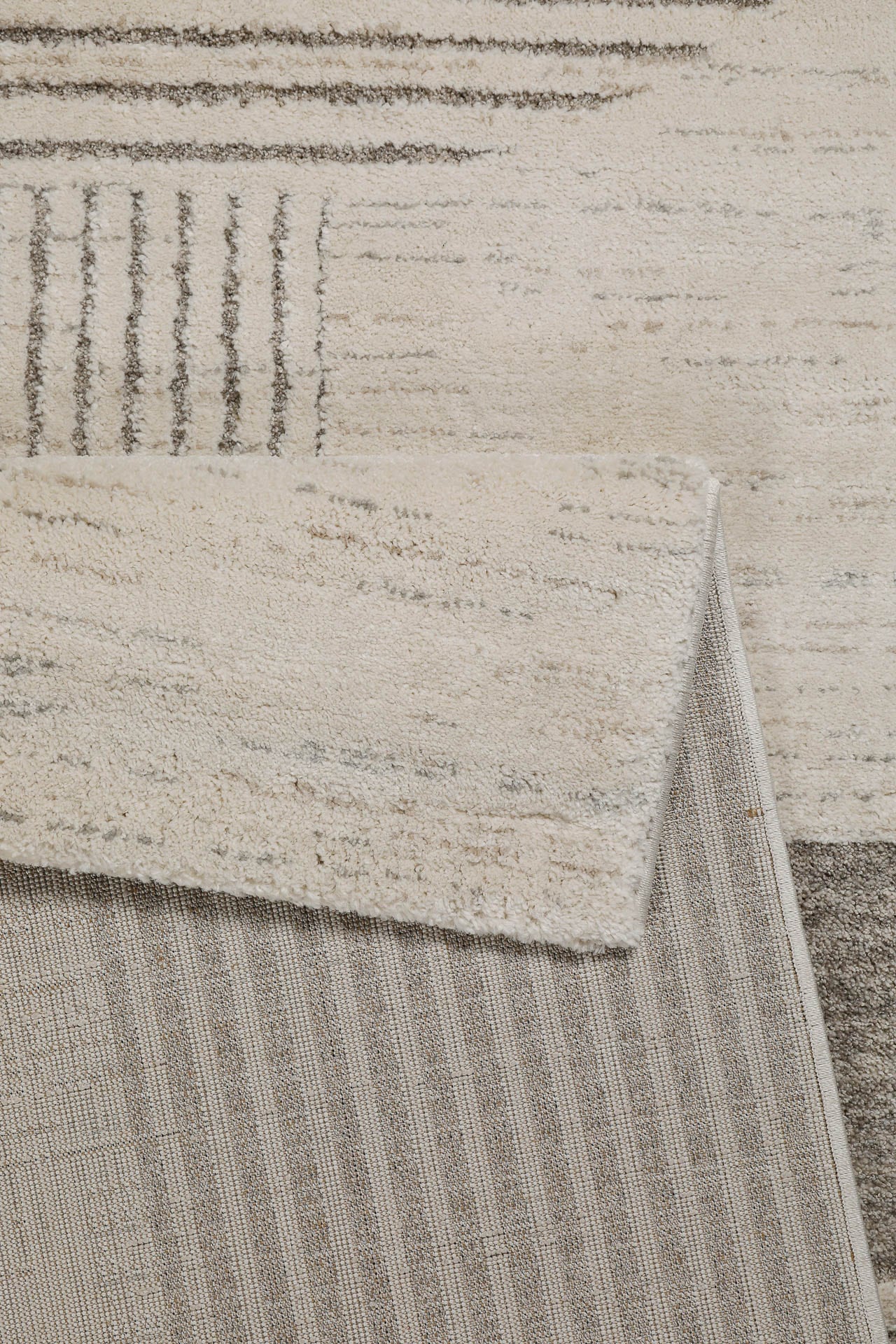 Wecon home Teppich »Mats«, rechteckig, 18 mm Höhe, Gewebt, Hoch-Tief, pflegeleicht, Retro Design, Scandi, Wohnzimmer