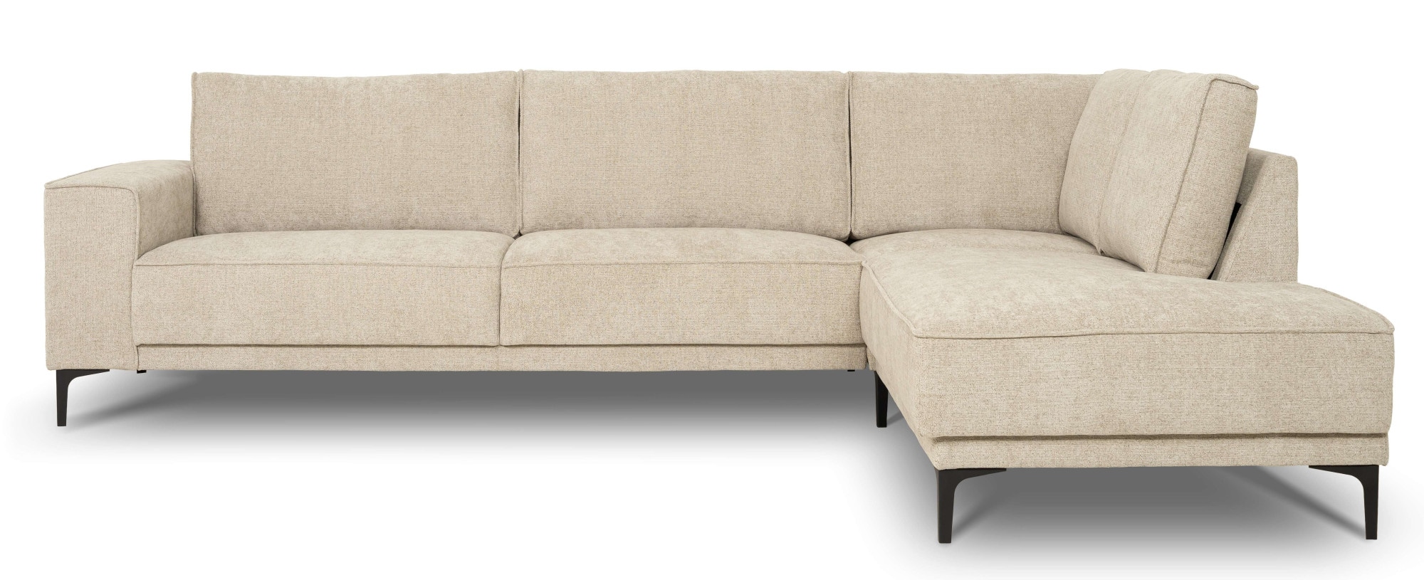 OTTO home Ecksofa »OLAND L-Form, B: 289 cm, Skandi-Design, Chenille-Bezug« Struktur, Flachgewebe, Luxus-Microfaser, Boucle
