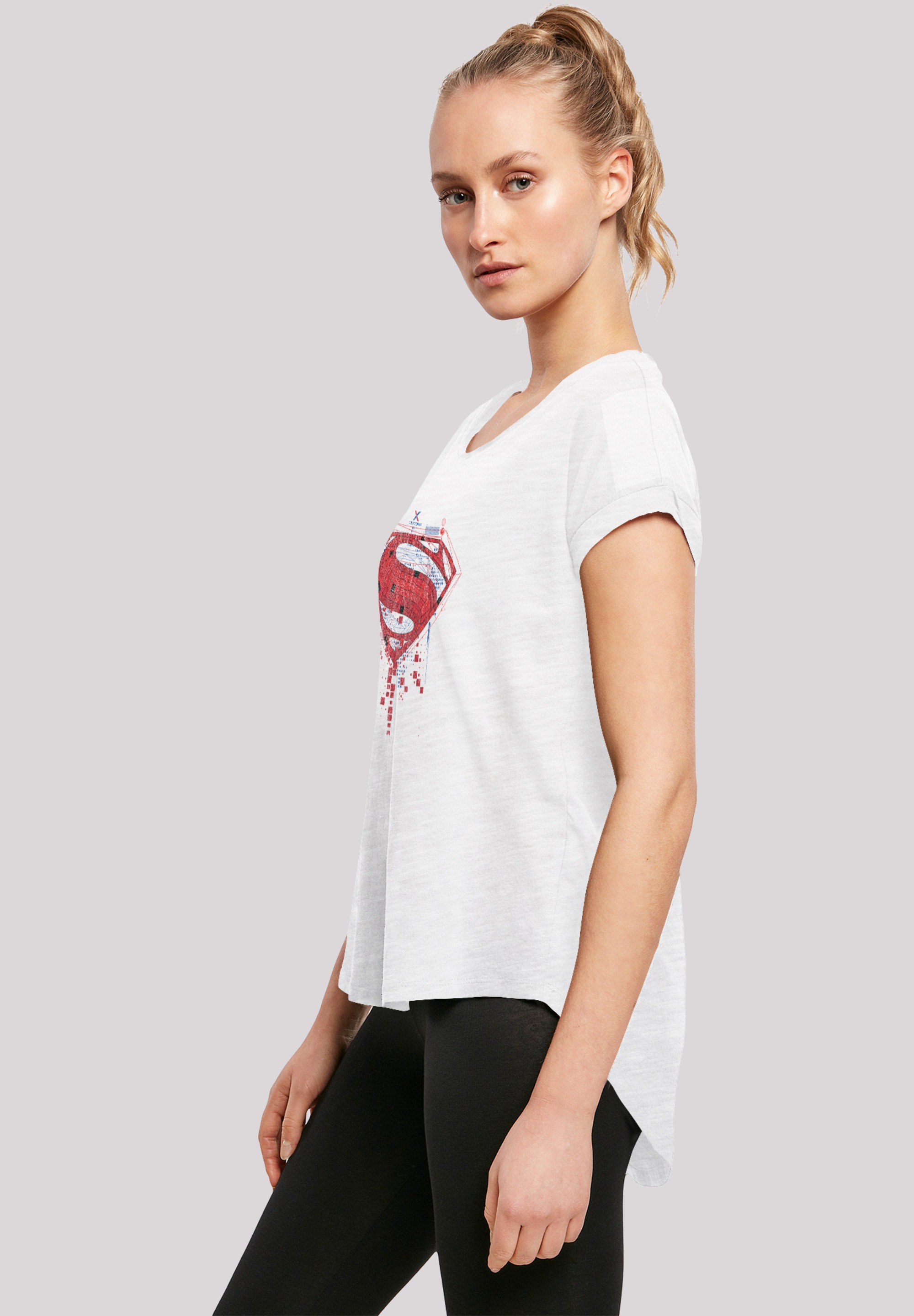 F4NT4STIC T-Shirt »DC Comis Superhelden Superman Geo Logo«, Print