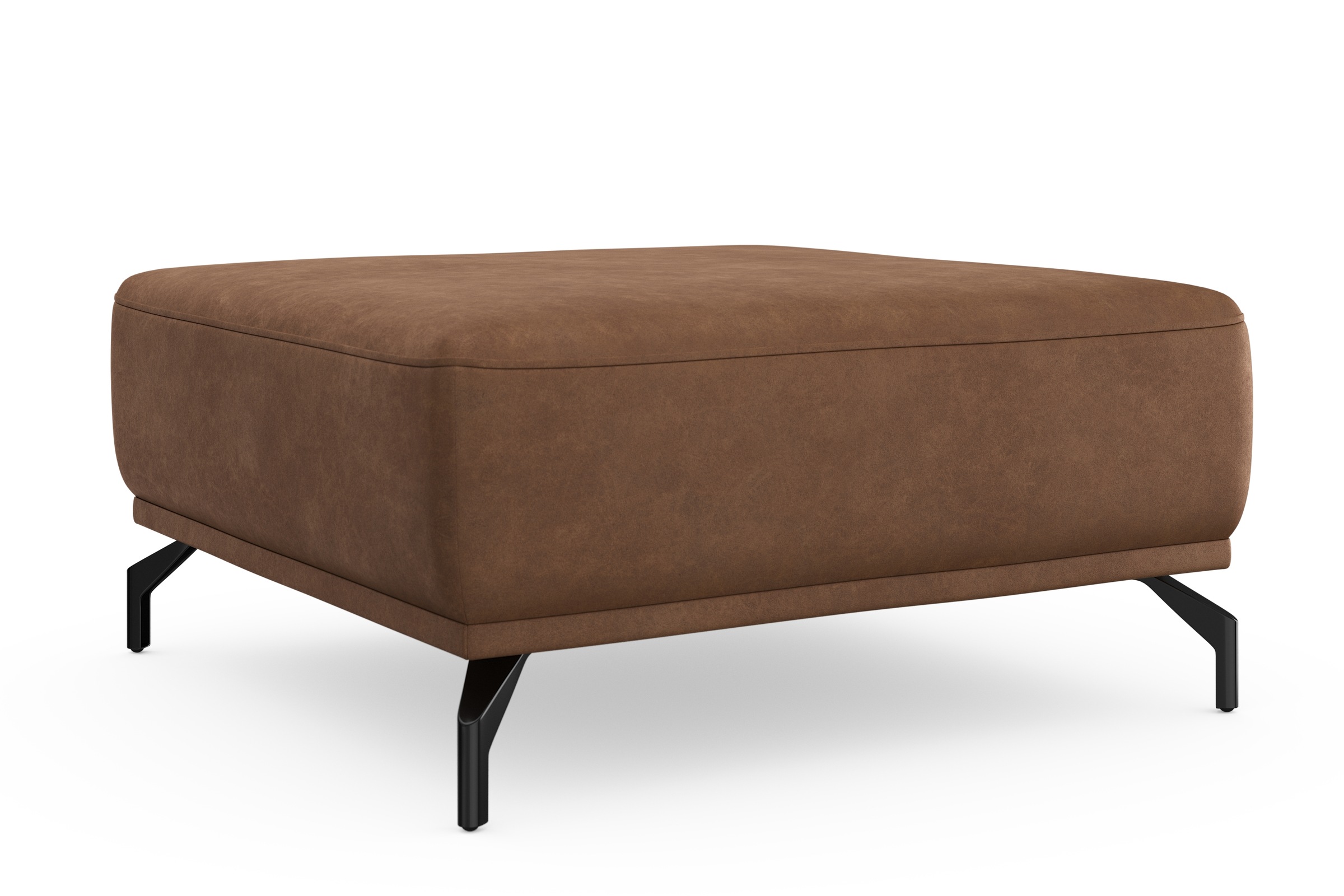 sit&more Hocker "Bailando" mit Federkern und schwarzen, matten Metallfüßen günstig online kaufen