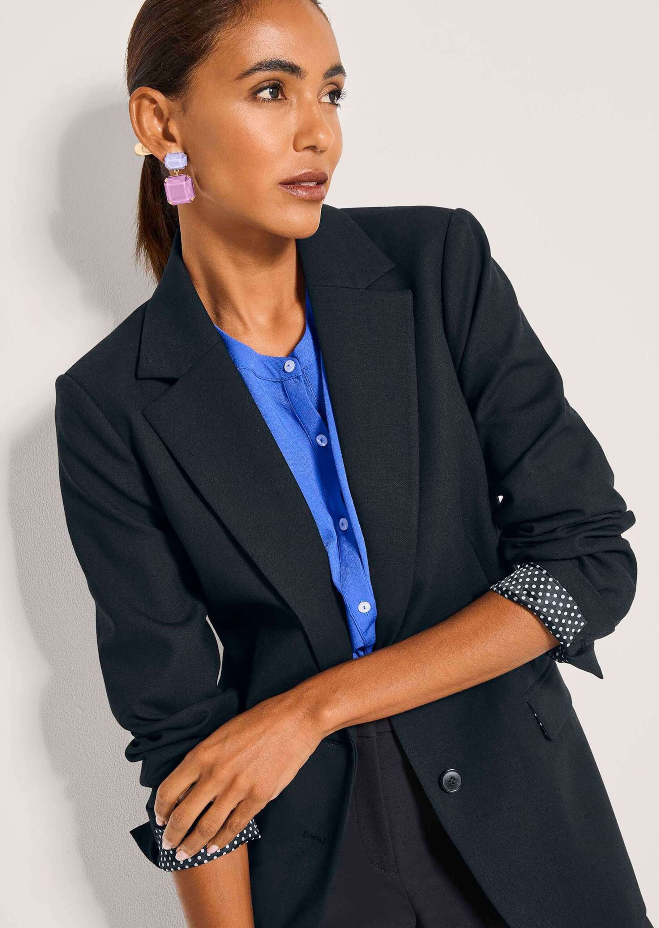 MADELEINE Jackenblazer »Blazer Eleganter Einreiher mit Reverskragen« Ärmel mit Schlitz