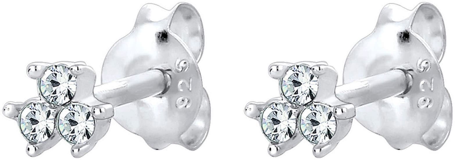 Elli Paar Ohrstecker »Schmuck Geschenk Silber 925 Ohrringe, 0306292717«, mit Glasstein