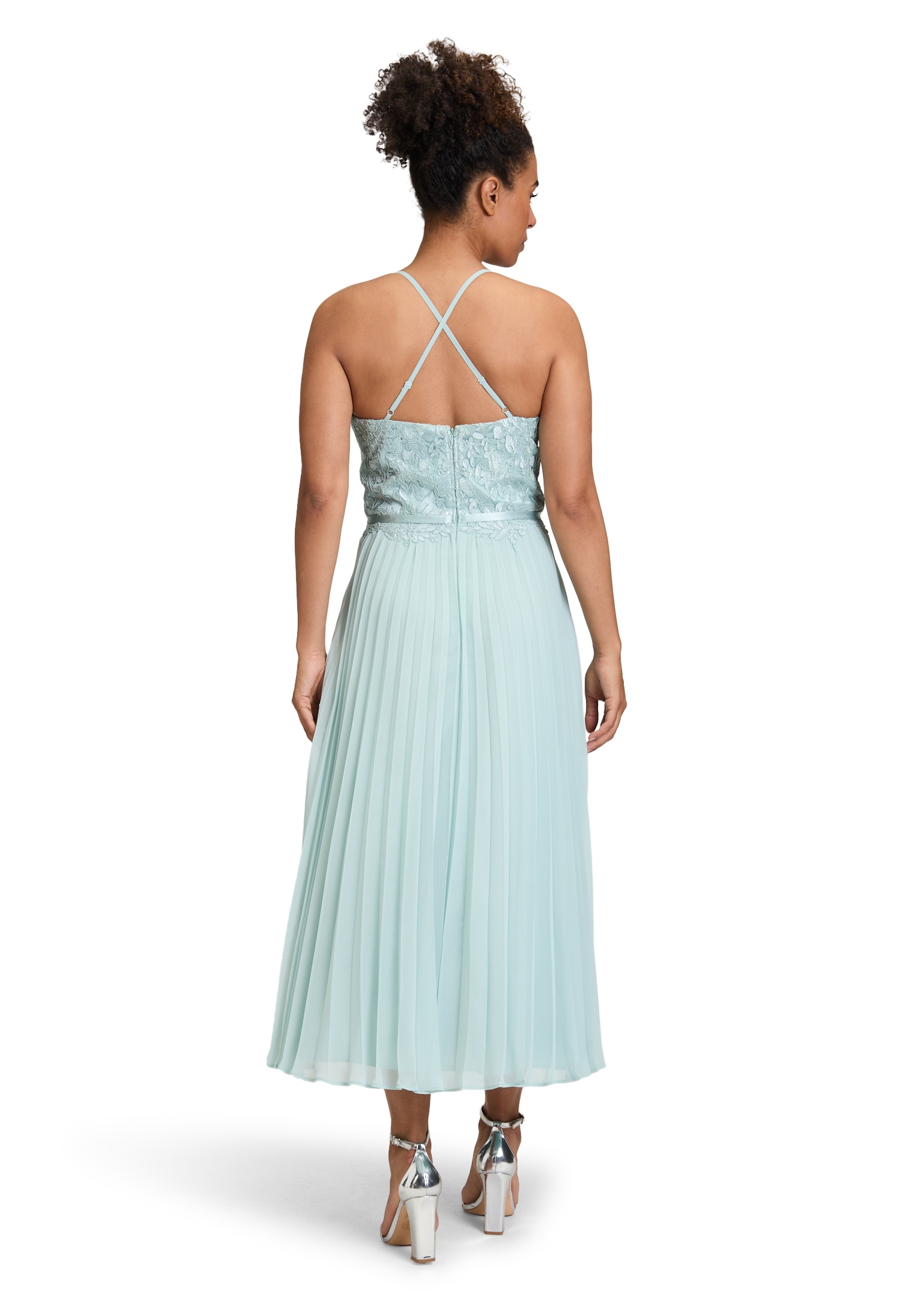 Vera Mont Abendkleid »Vera Mont Abendkleid mit Stickerei«, Plissee