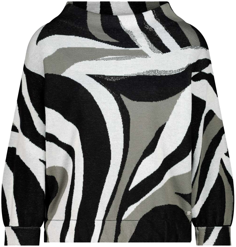 Monari Strickpullover, mit Alloverprint