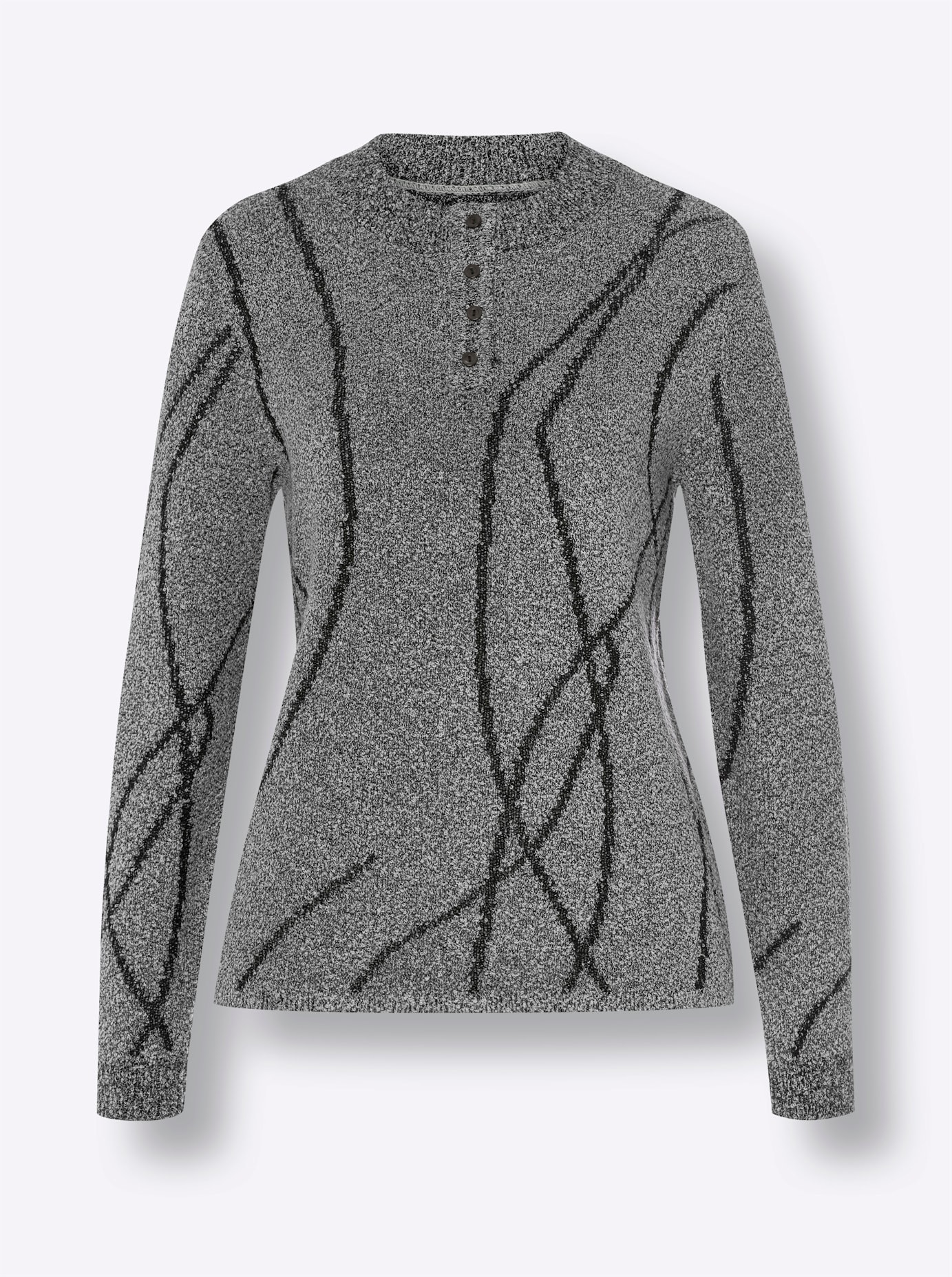 Classic Basics Women's Knit Sweater Gray 42 3