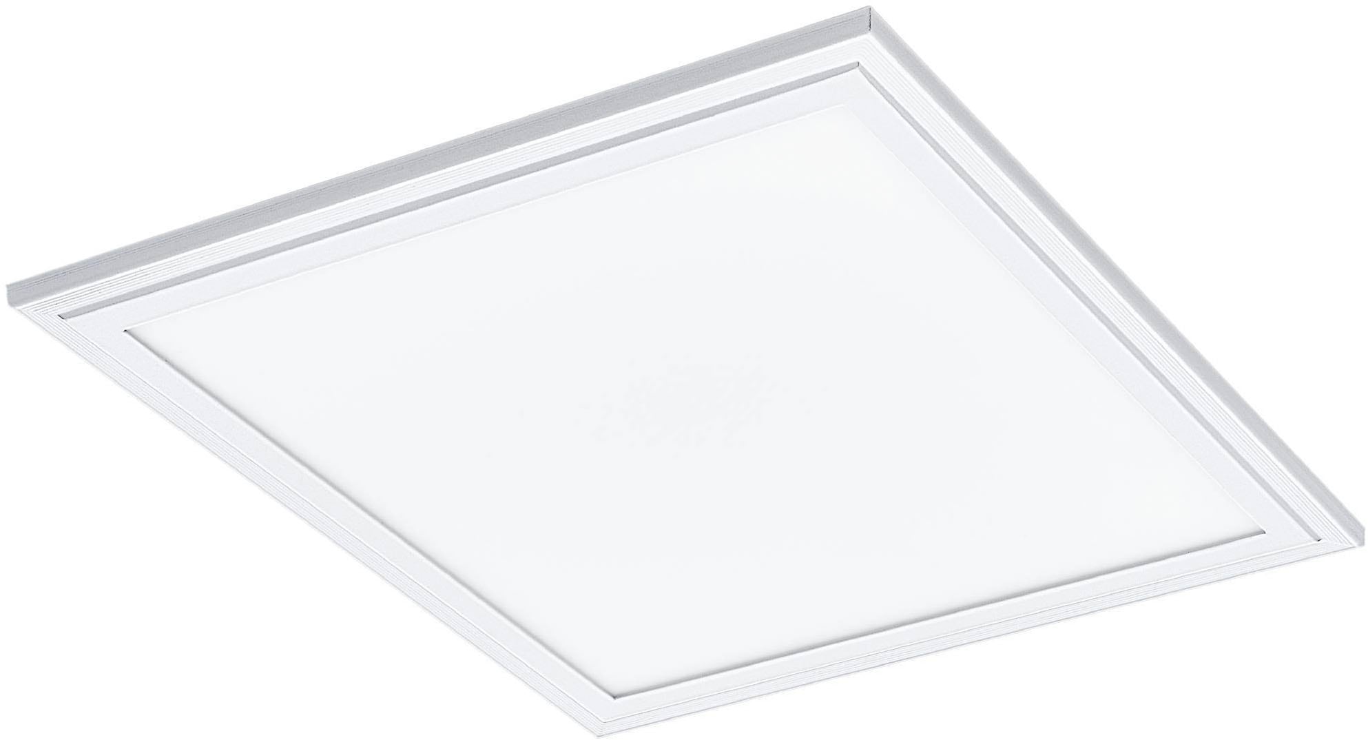 EGLO Rasterleuchte »Salobrena 1 Deckenlampe, Aluminium und Kunststoff, Aufbaulampe, Lampe« LED-Modul 1 Stk. Neutralweiß Deckenlampe, Material: Aluminium, Kunststoff, Farbe: Weiß, L: 30x30 cm