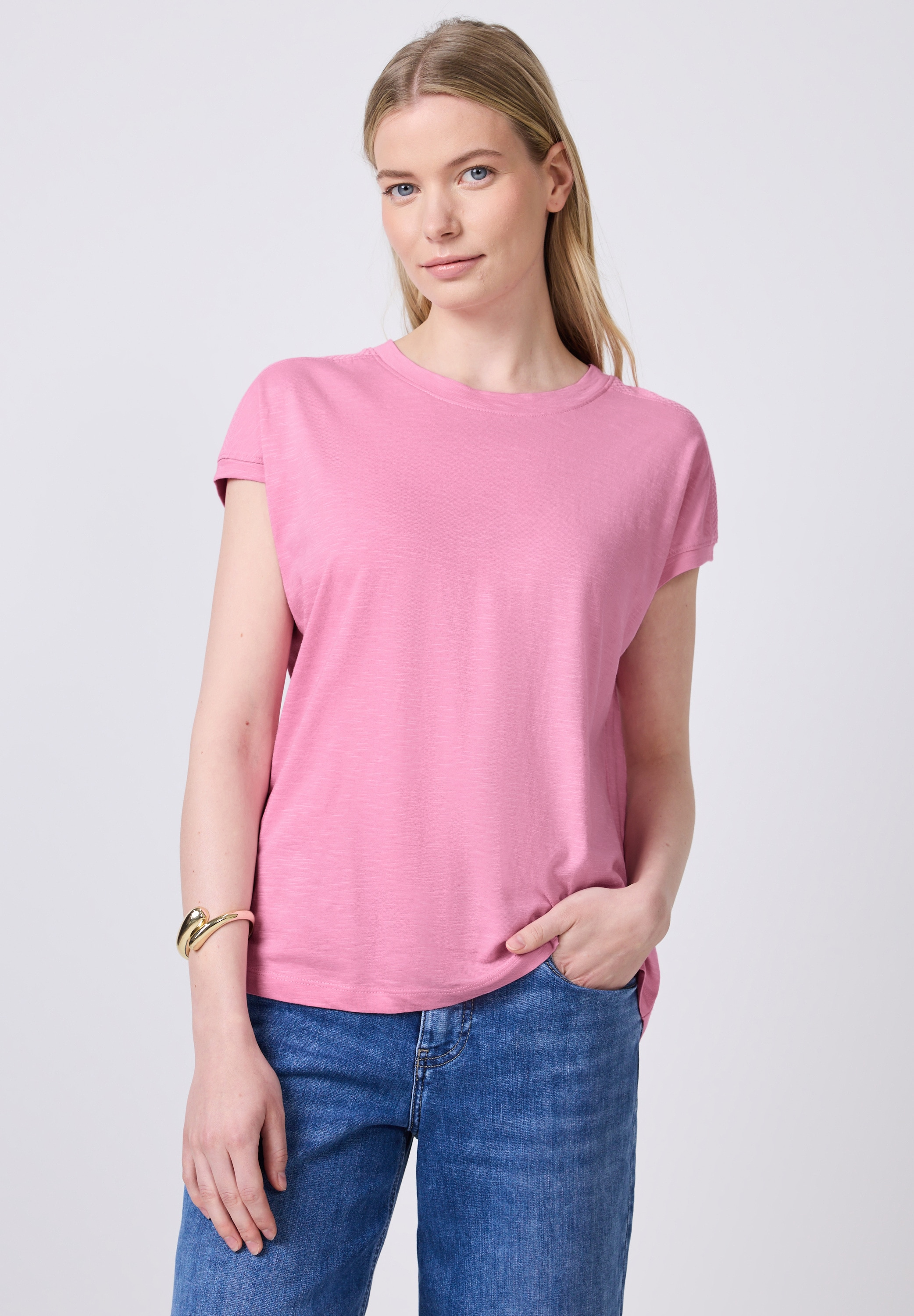 STREET ONE STUDIO T-Shirt, im soften Baumwoll-Mix günstig online kaufen