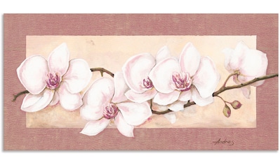 Wandbild »Orchideenzweig_in Beerentönen«, Blumen, (1 St.)