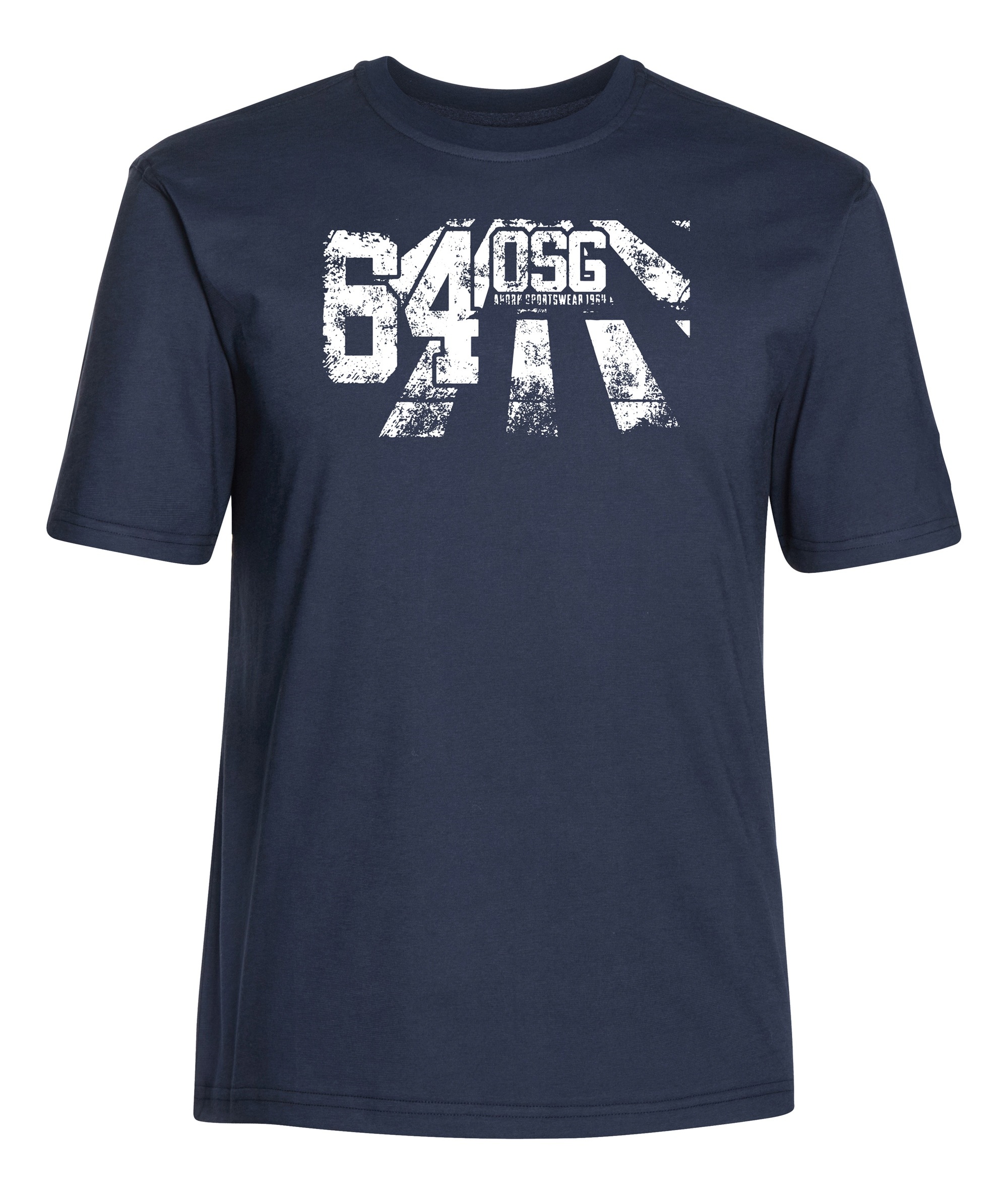 AHORN SPORTSWEAR T-Shirt "OSG 64" mit Front-Print und Rundhals-Ausschnitt