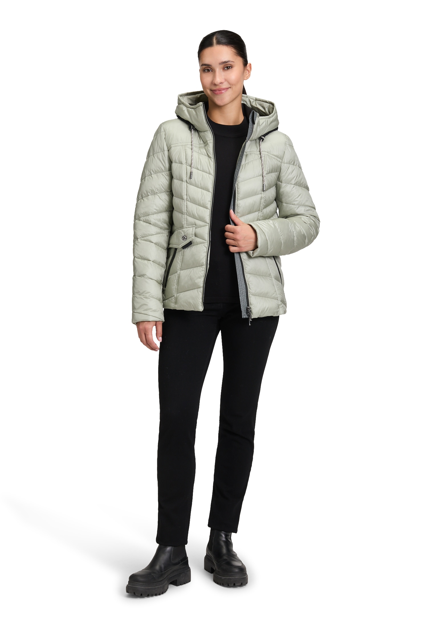 Gil Bret Steppjacke, mit Kapuze, mit Kapuze