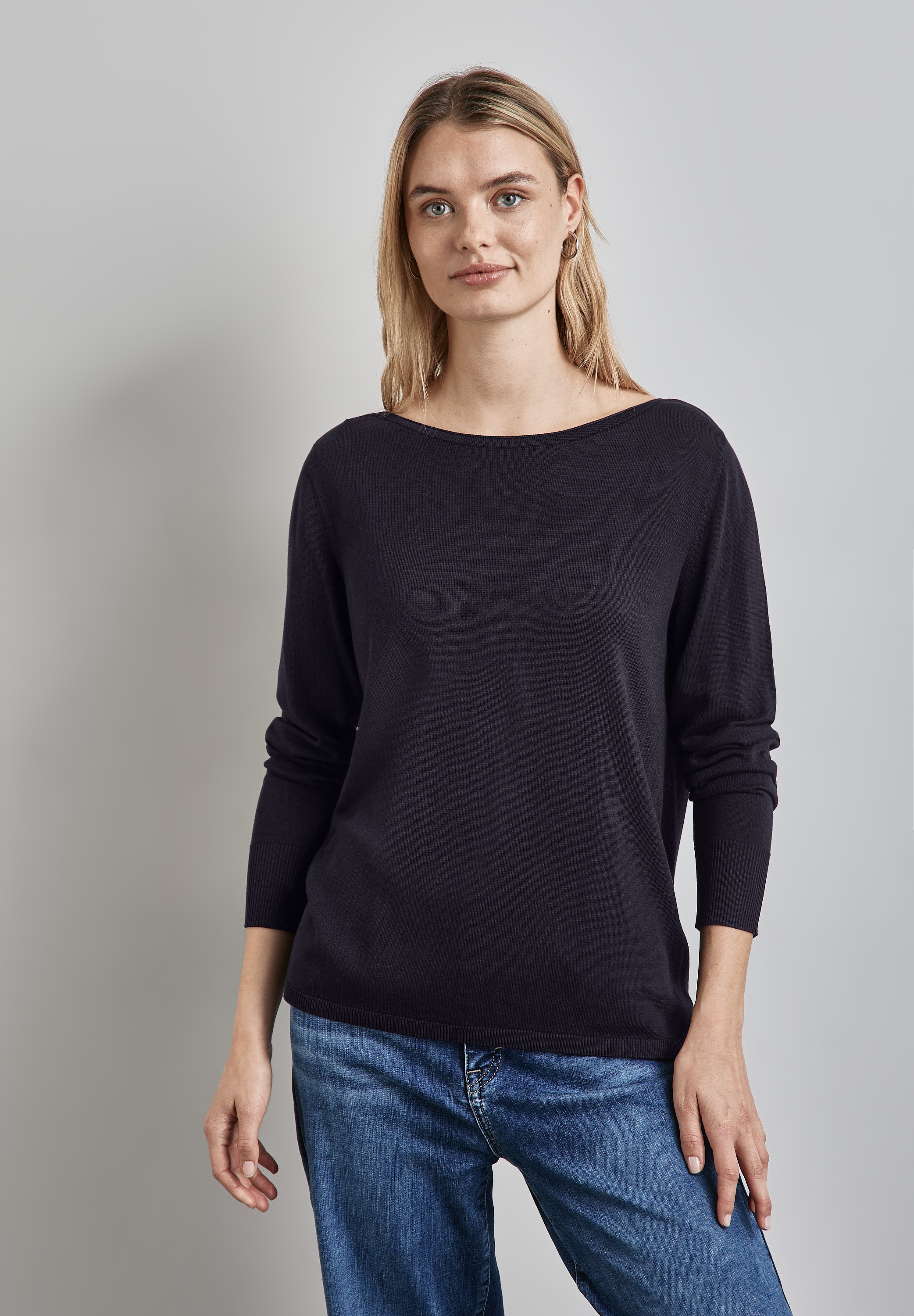 STREET ONE Strickpullover, Feinstrick günstig online kaufen