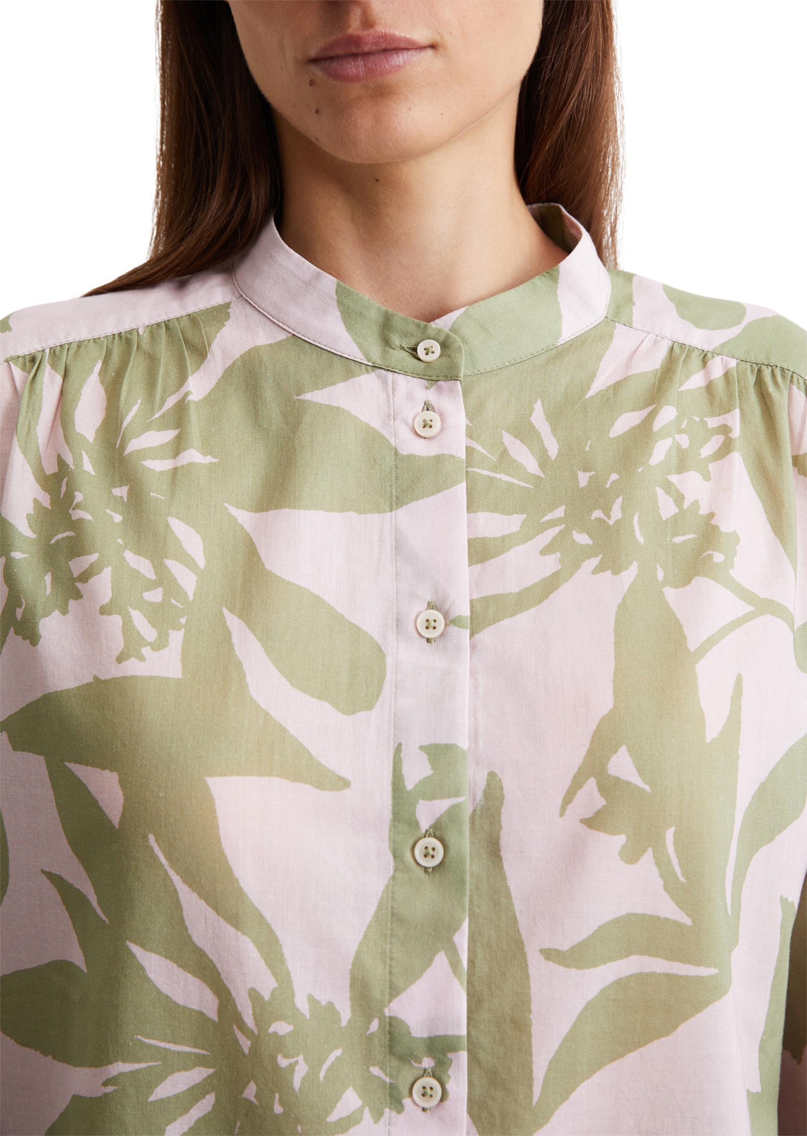 Marc O'Polo Langarmbluse »aus leichtem Baumwolle-Voile«